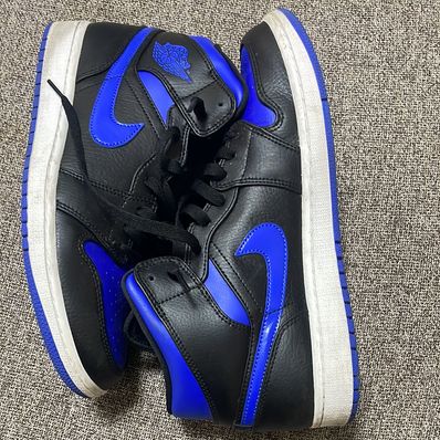 NIKE AIR JORDAN 1 MID "BLACK/BLUE"