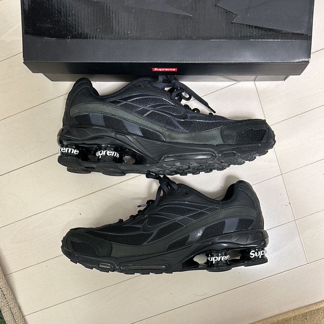 Supreme × Nike Shox Ride 2 "Black/Black-White"