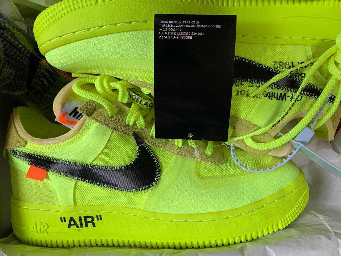 Off-White × Nike Air Force 1 Low "Volt"