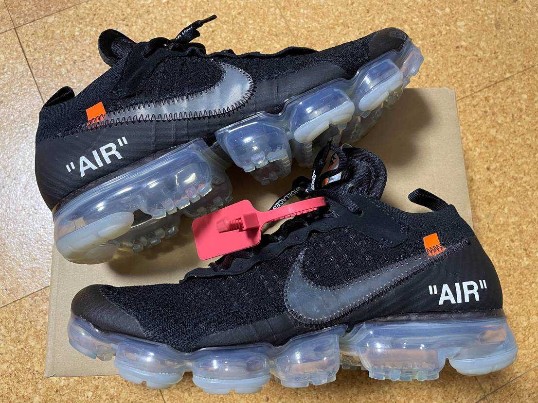 Off-White × Nike Air Vapormax "Black/Total Orange/Clear"