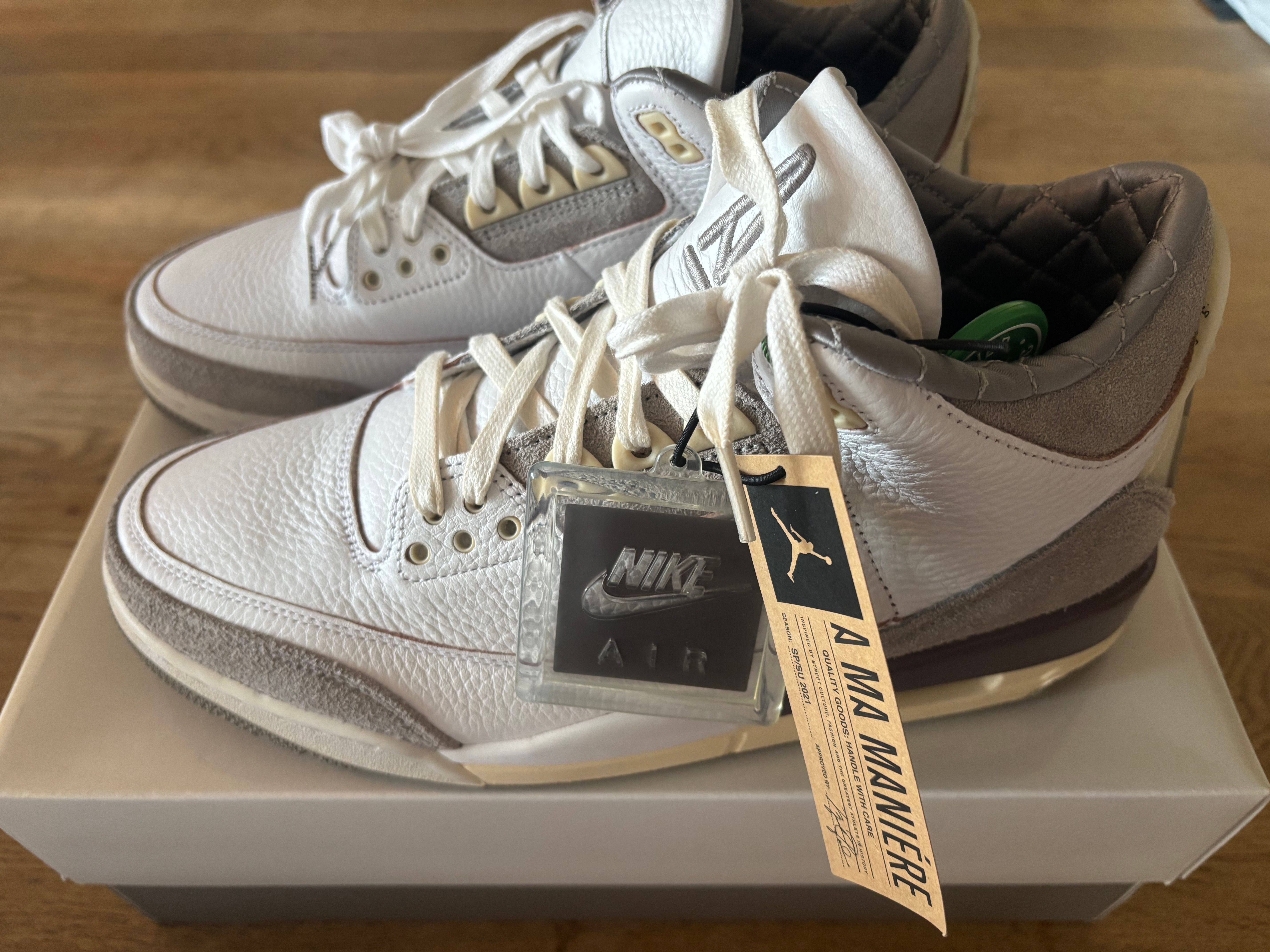A Ma Maniere × Nike Women's Air Jordan 3 Retro SP "White/Medium Grey Violet Ore"