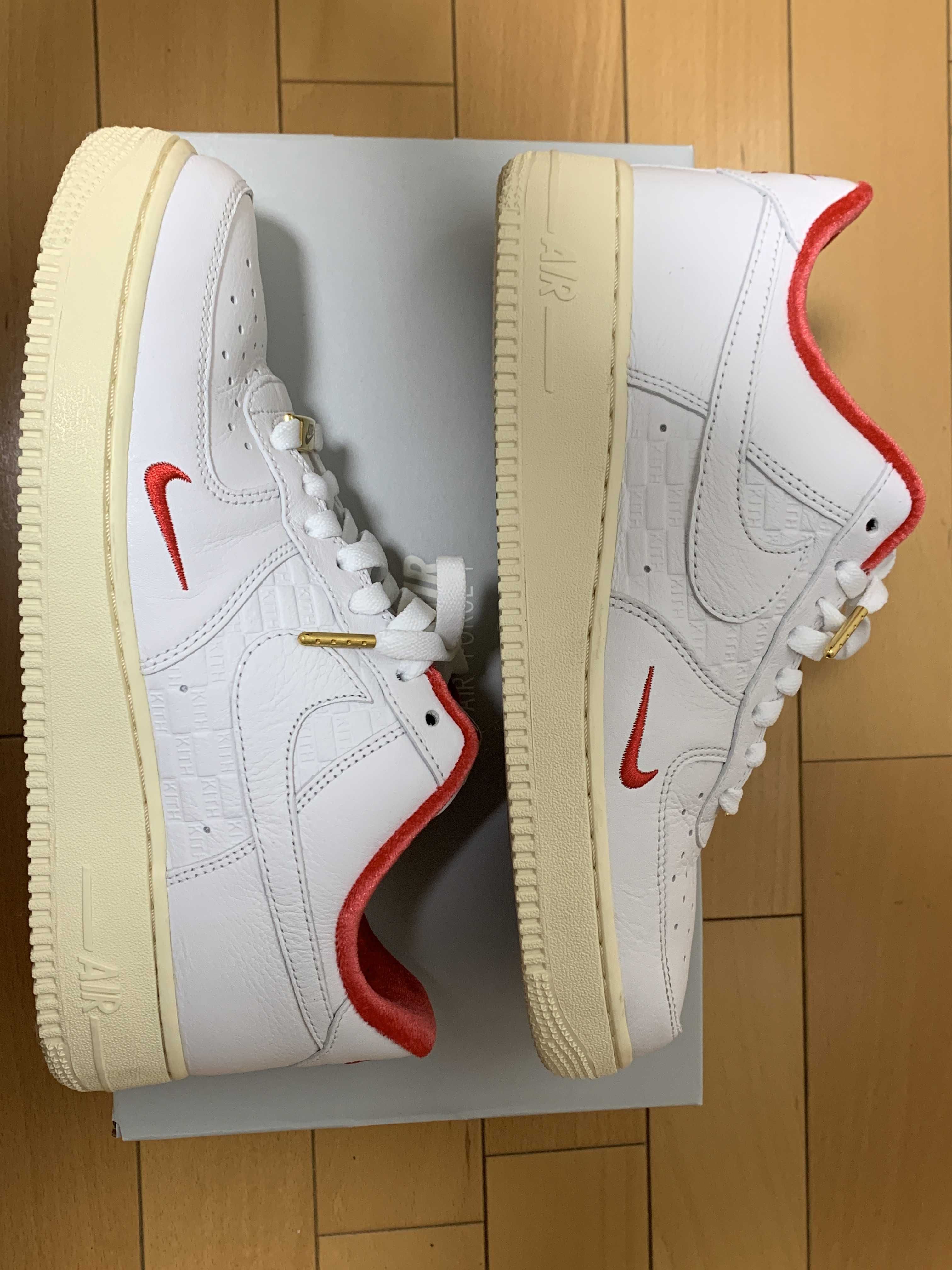 KITH × Nike Air Force 1 Low "White/Red"