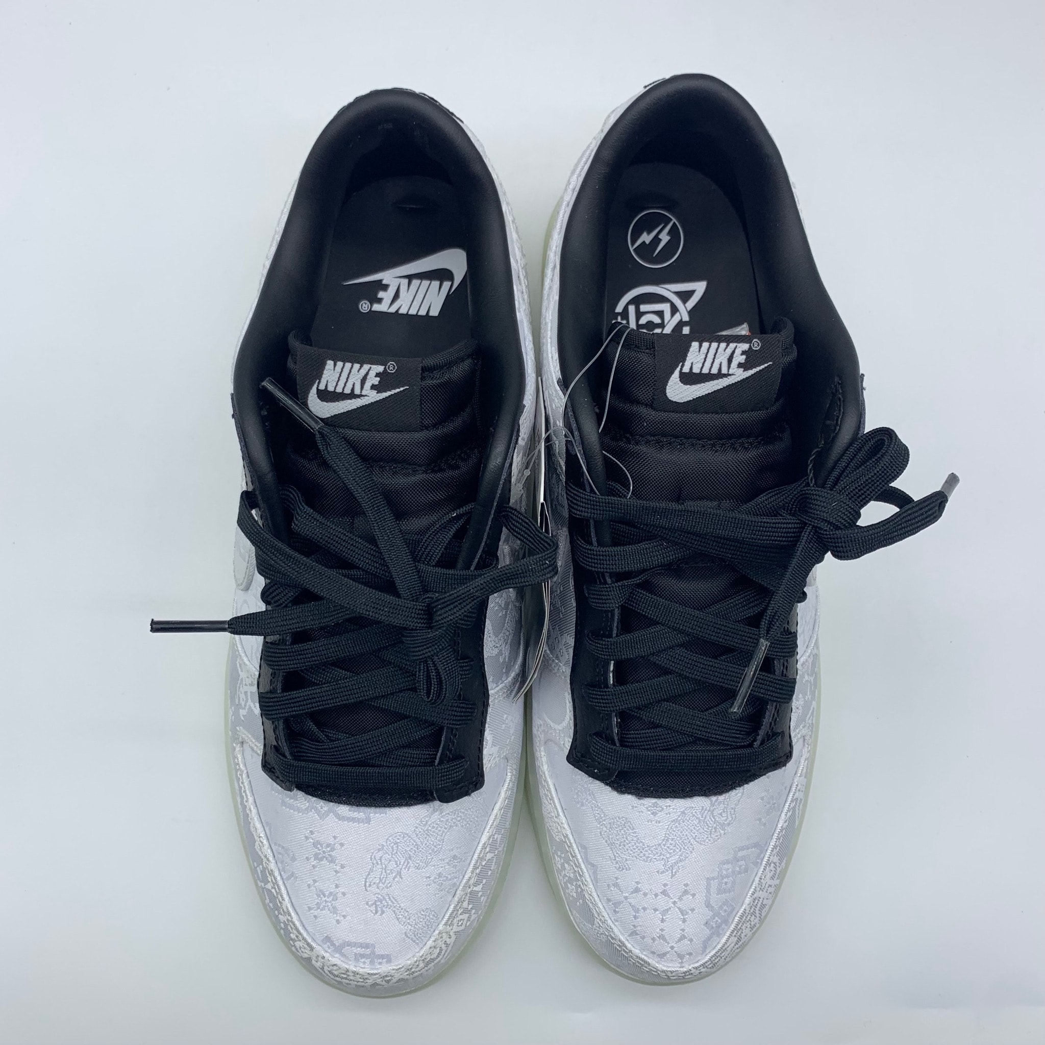 CLOT × fragment design × Nike Dunk Low "Black and White"