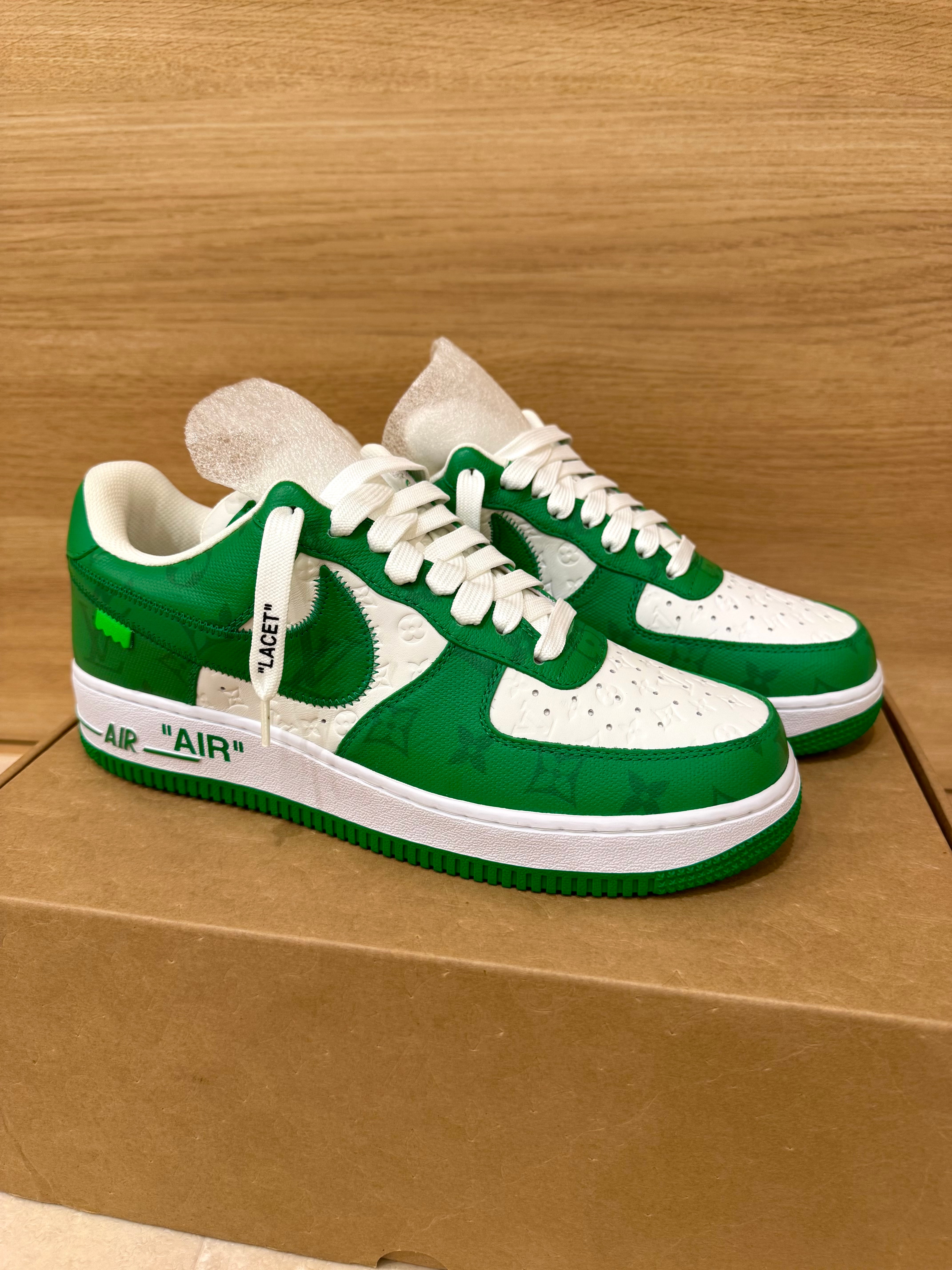 Louis Vuitton × Nike Air Force 1 Low by Virgil Abloh "White & Gym Green"