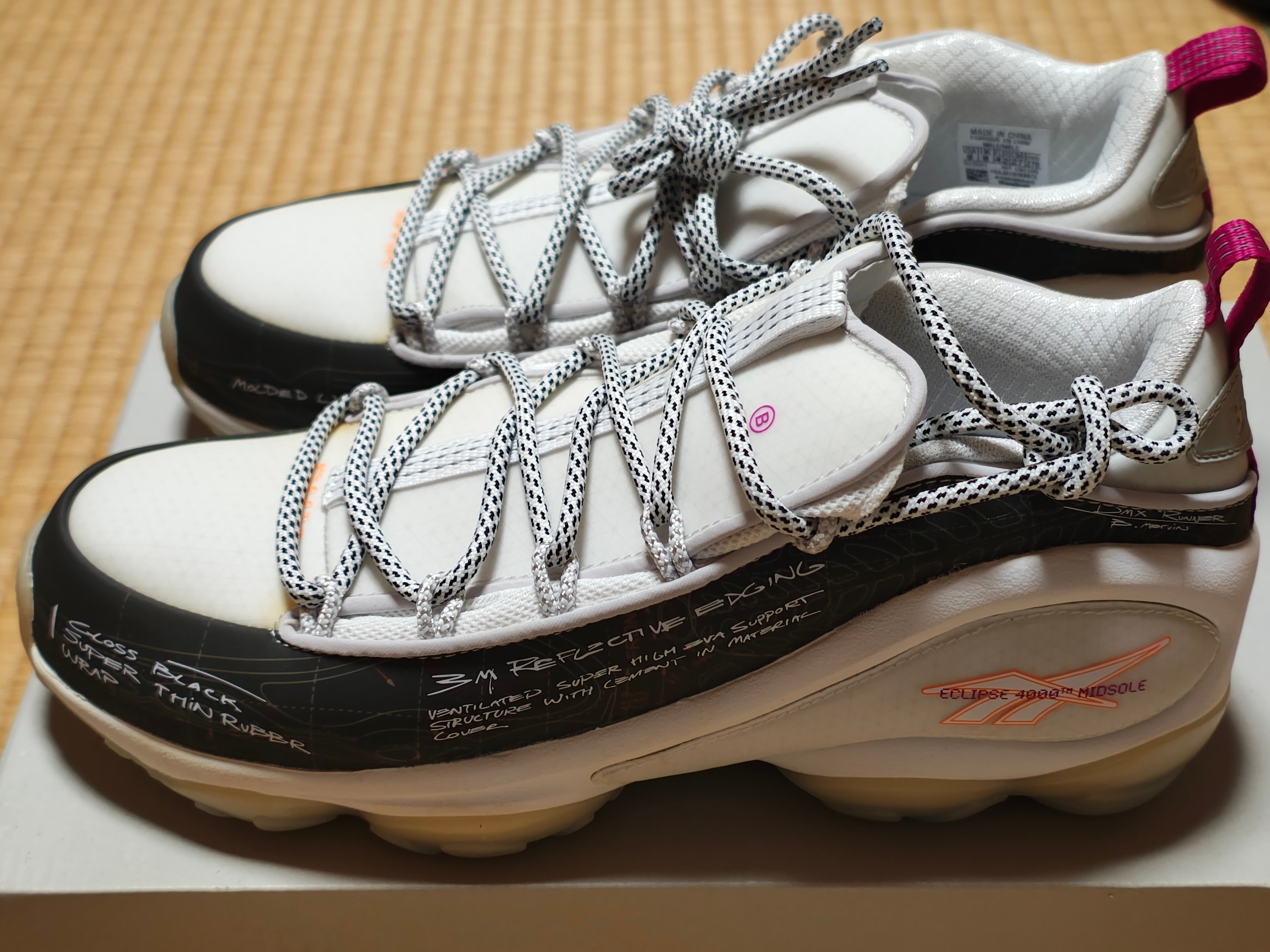 BAIT × Reebok DMX Run 10 "Black/Ash Grey/White"