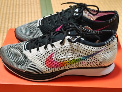 Nike Flyknit Racer Be True "White/Multi Color/Black"