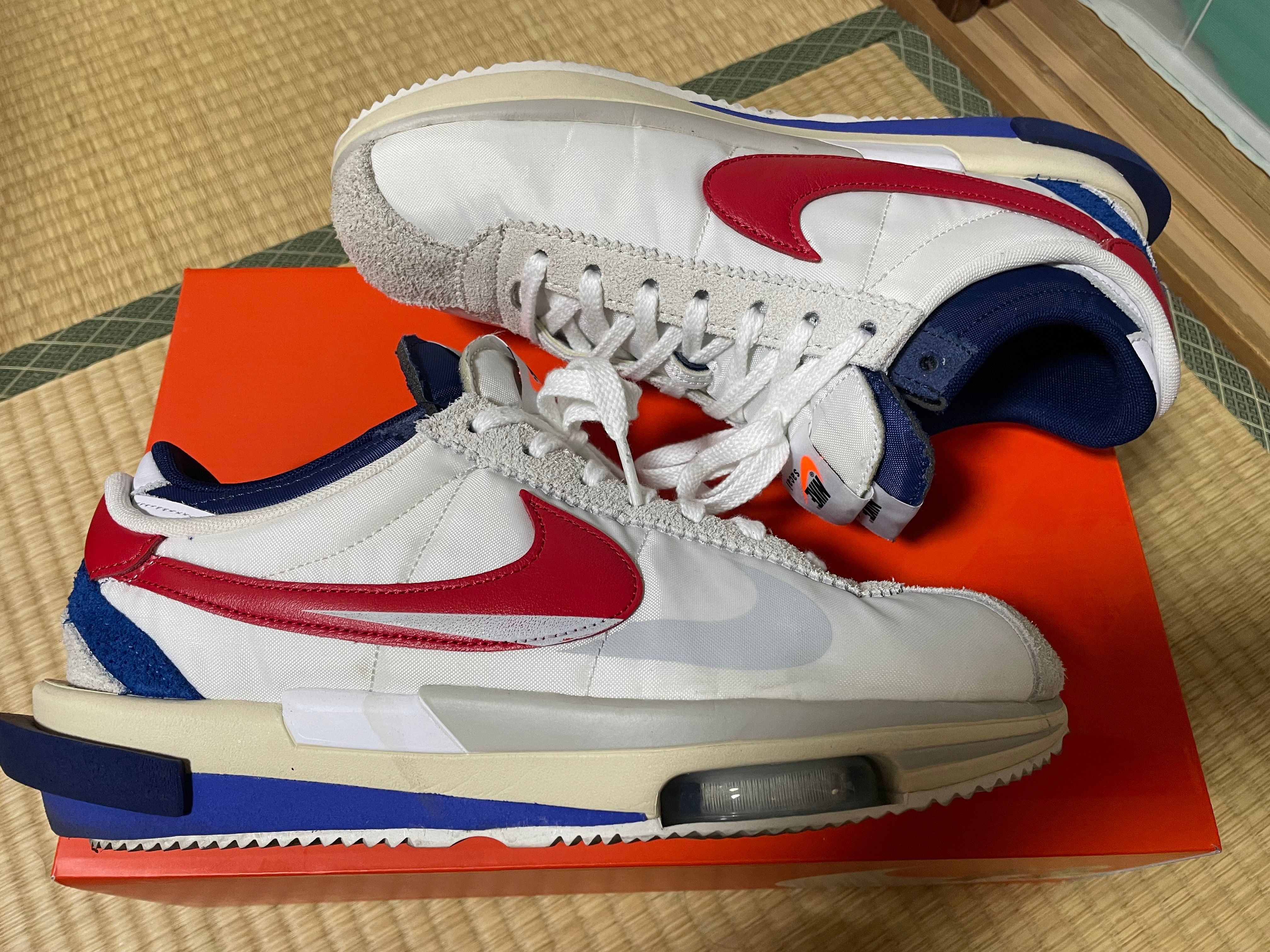 sacai × Nike Zoom Cortez "White and University Red"