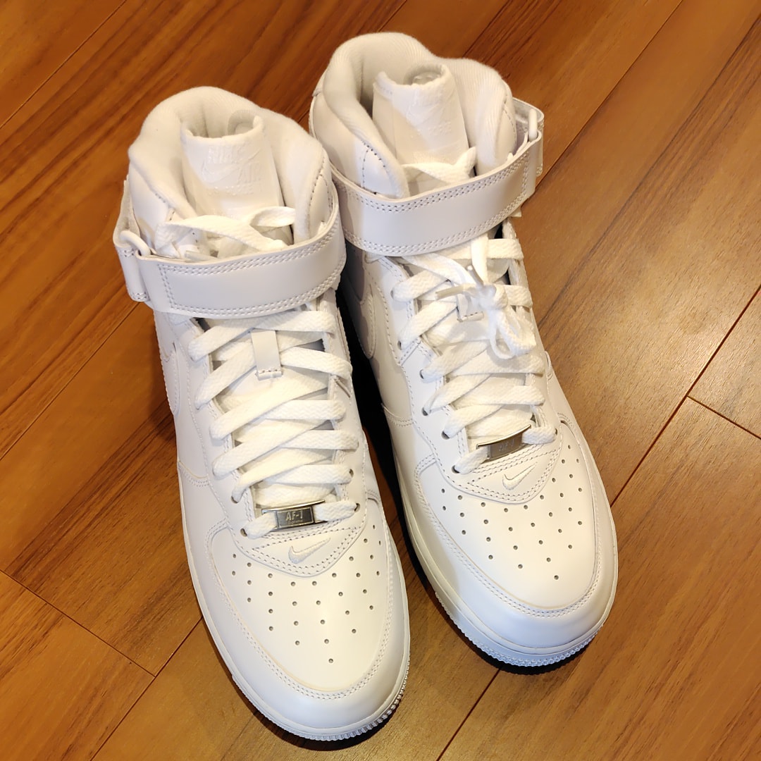 Supreme × Nike Air Force 1 Mid "White" FW24