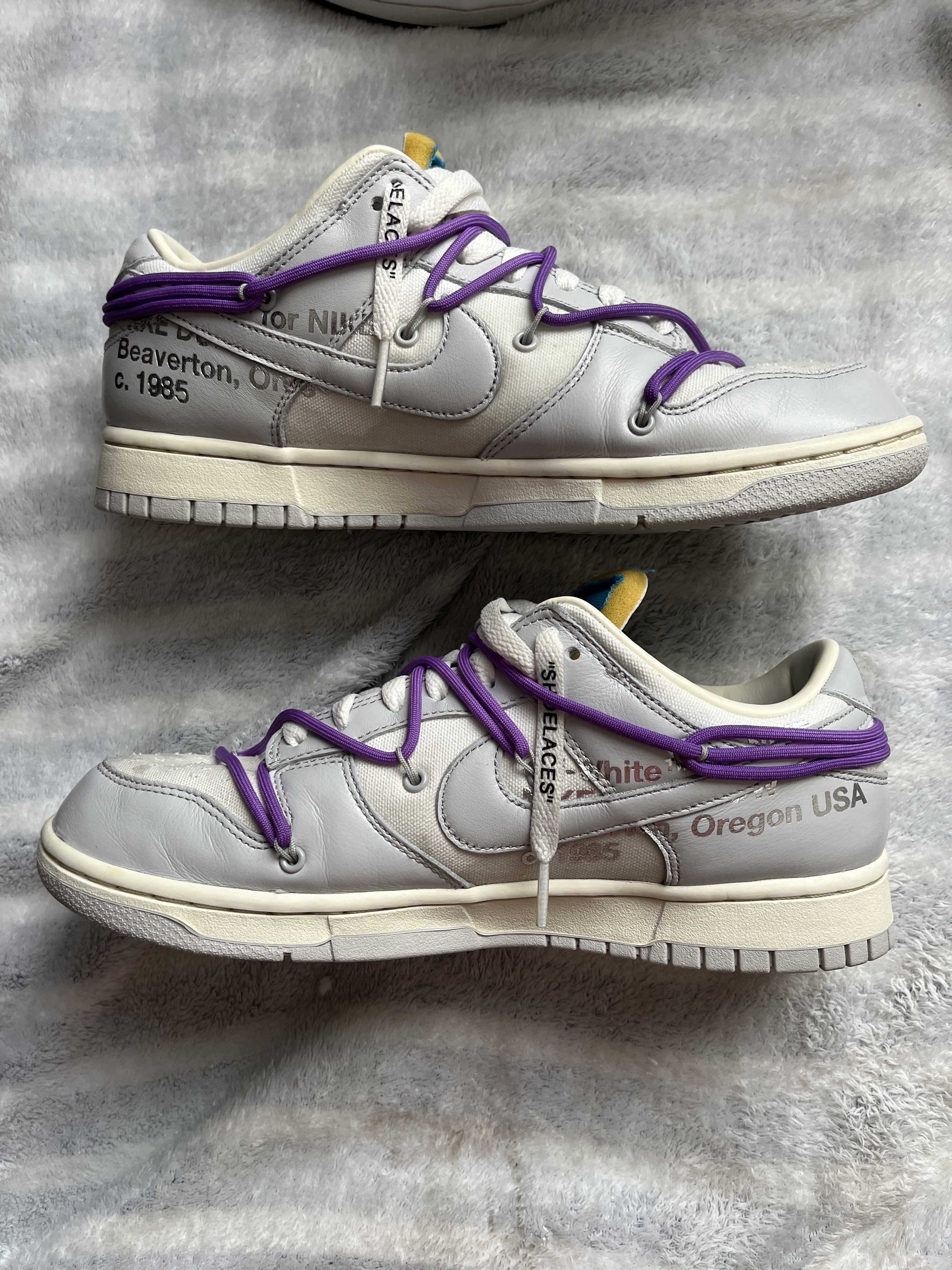 Off-White × Nike Dunk Low "Sail/Neutral Gray"