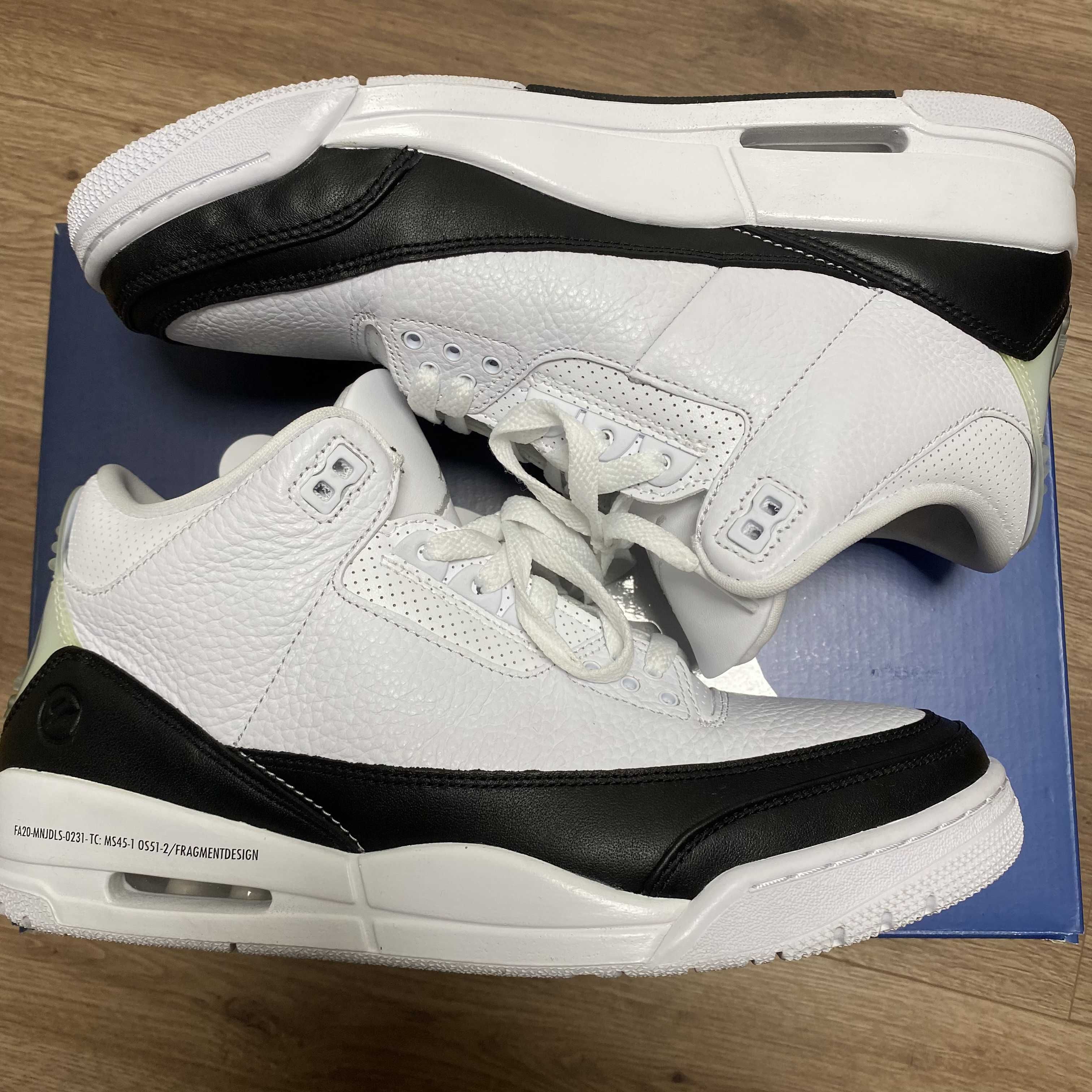 Fragment × Nike Air Jordan 3 "White/Black"