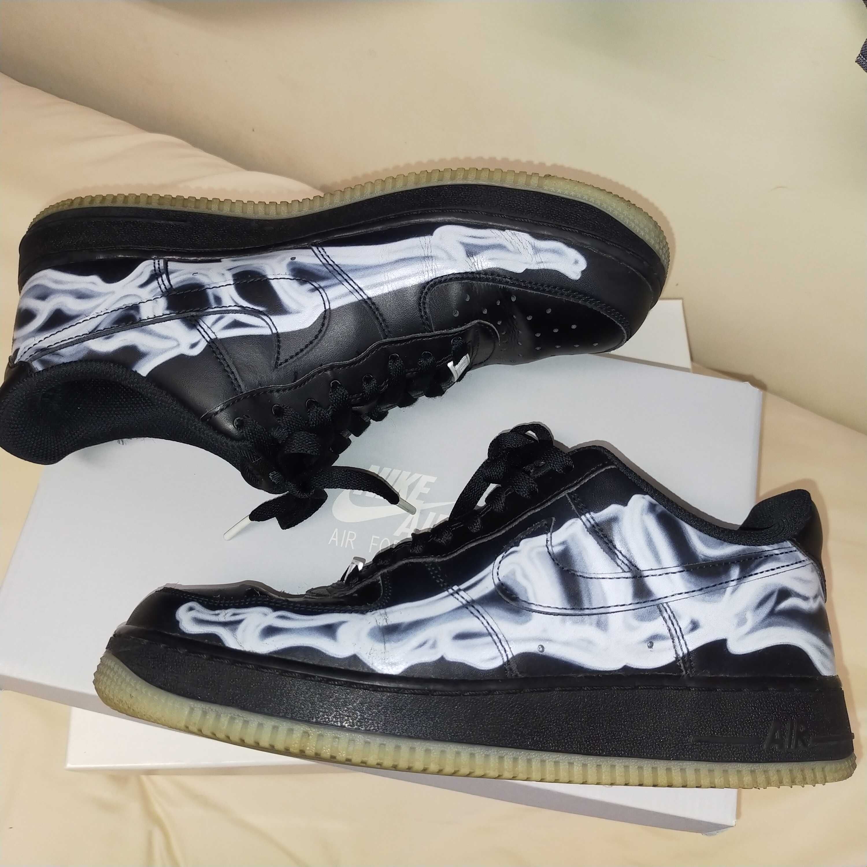 Nike Air Force 1 Low "Black Skeleton"