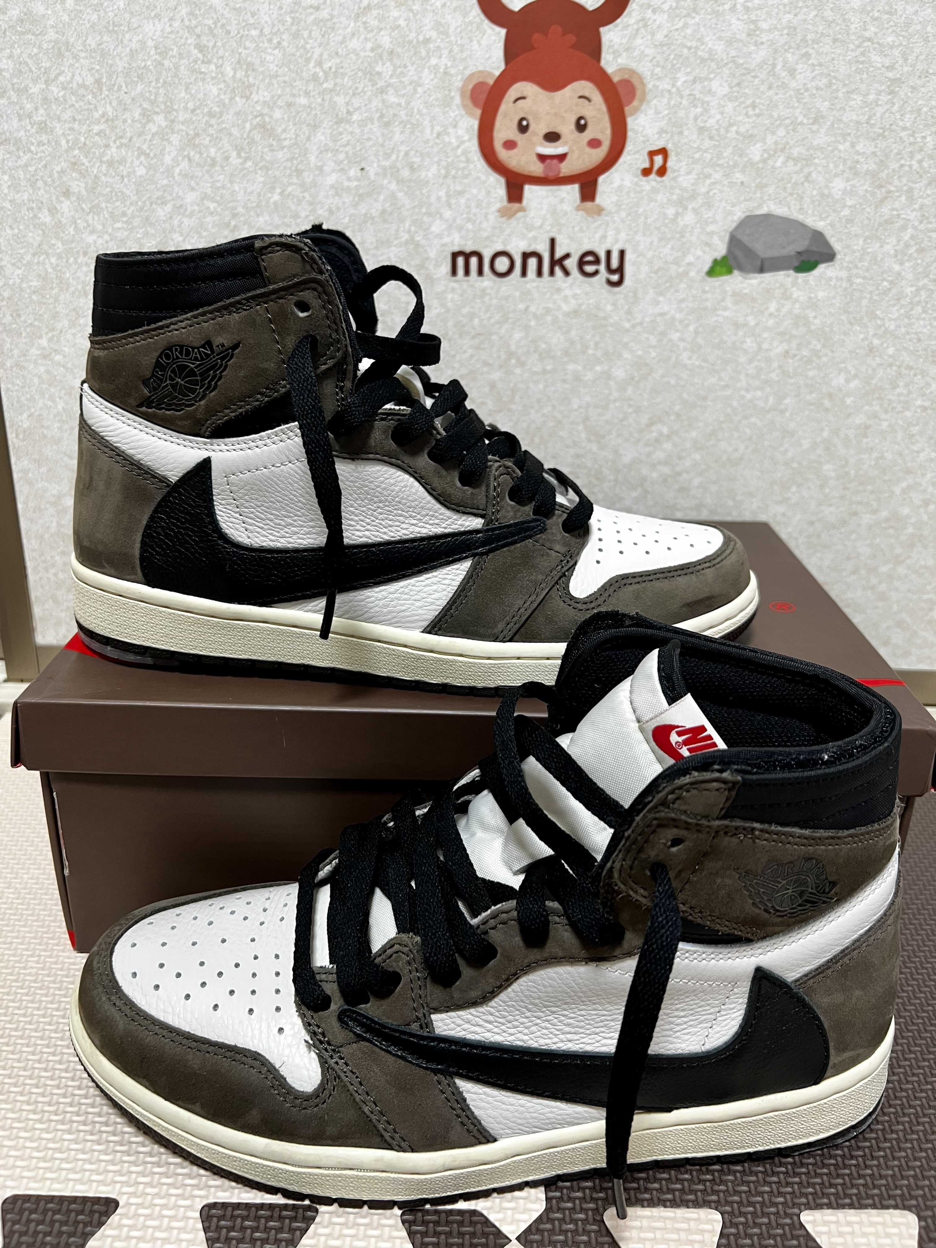 Travis Scott × Nike Air Jordan 1 Retro High OG TS SP "Sail/Dark Mocha"