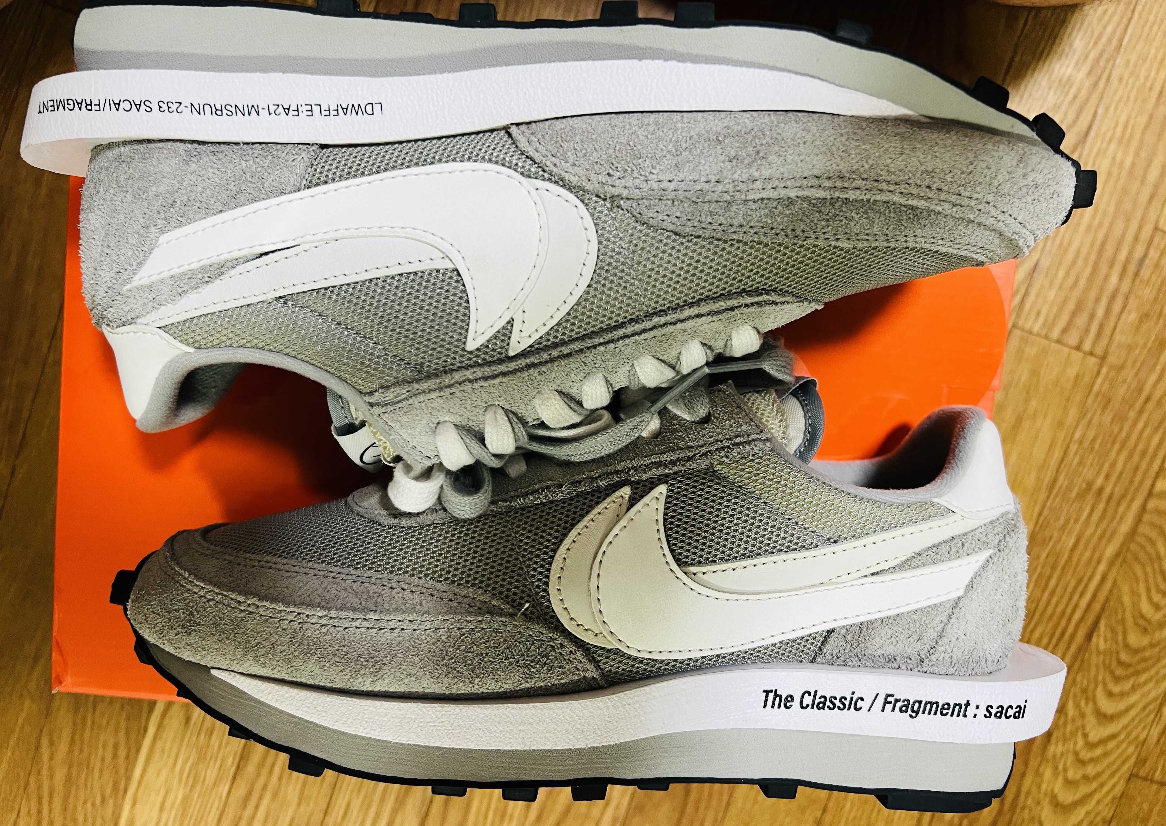 Fragment × sacai × Nike LD Waffle "Light Smoke Grey"