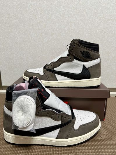 Travis Scott × Nike Air Jordan 1 Retro High OG TS SP "Sail/Dark Mocha"