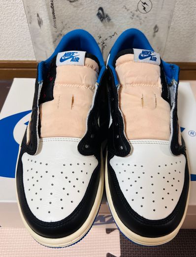 Travis Scott × fragment design × Nike Air Jordan 1 Low OG SP "Military Blue"