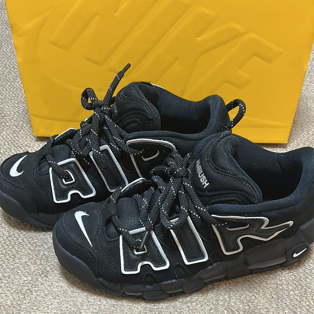 AMBUSH × Nike Air More Uptempo Low "Black and White"