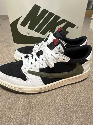 Travis Scott × Nike Women's Air Jordan 1 Low OG "Medium Olive"