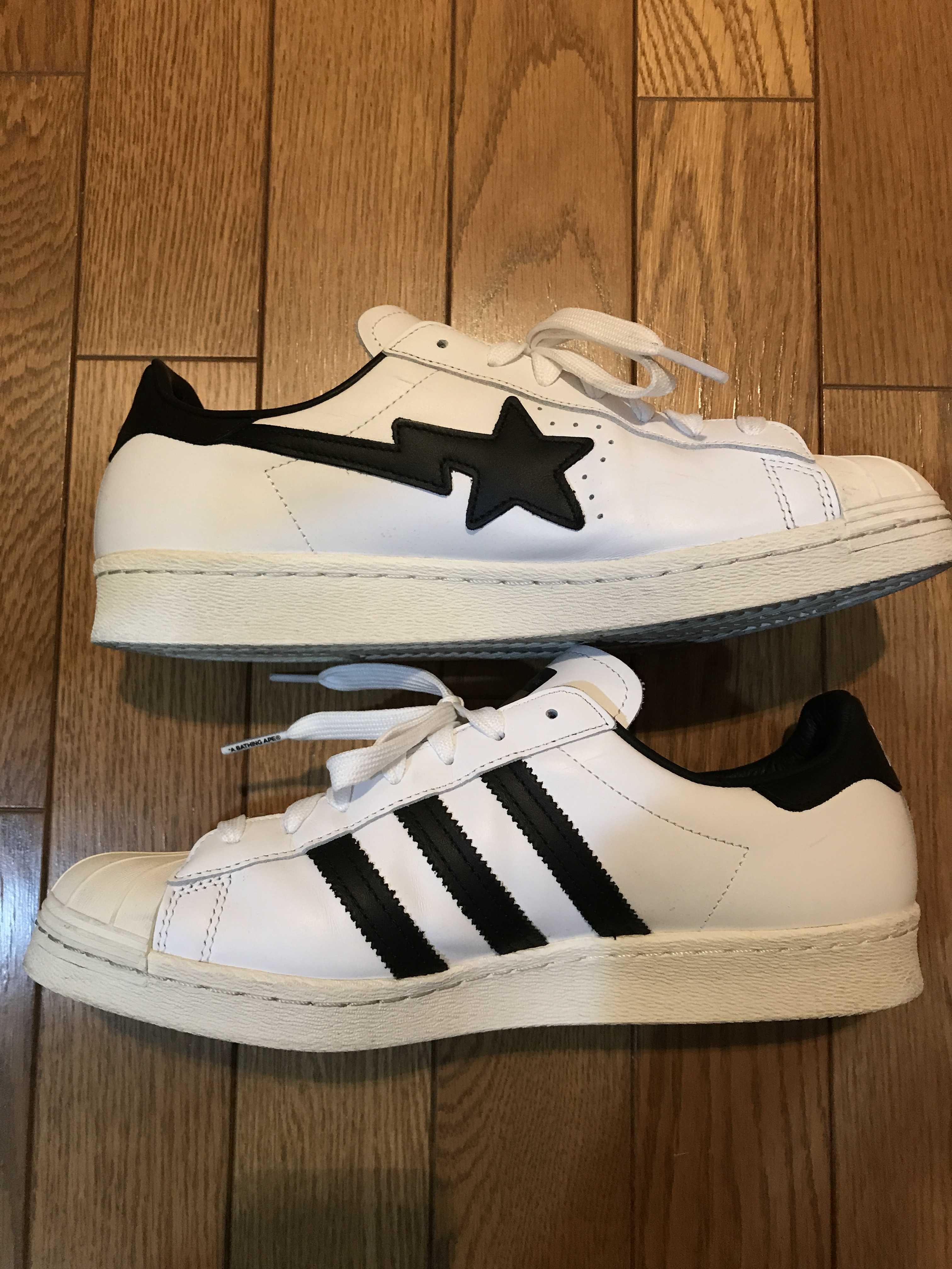 A BATHING APE × adidas Superstar 80s "White/Black"