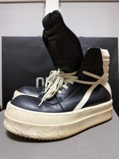 Rick Owens FW25 Concordians Mega Bumper Geobasket "Black/Milk/Milk"