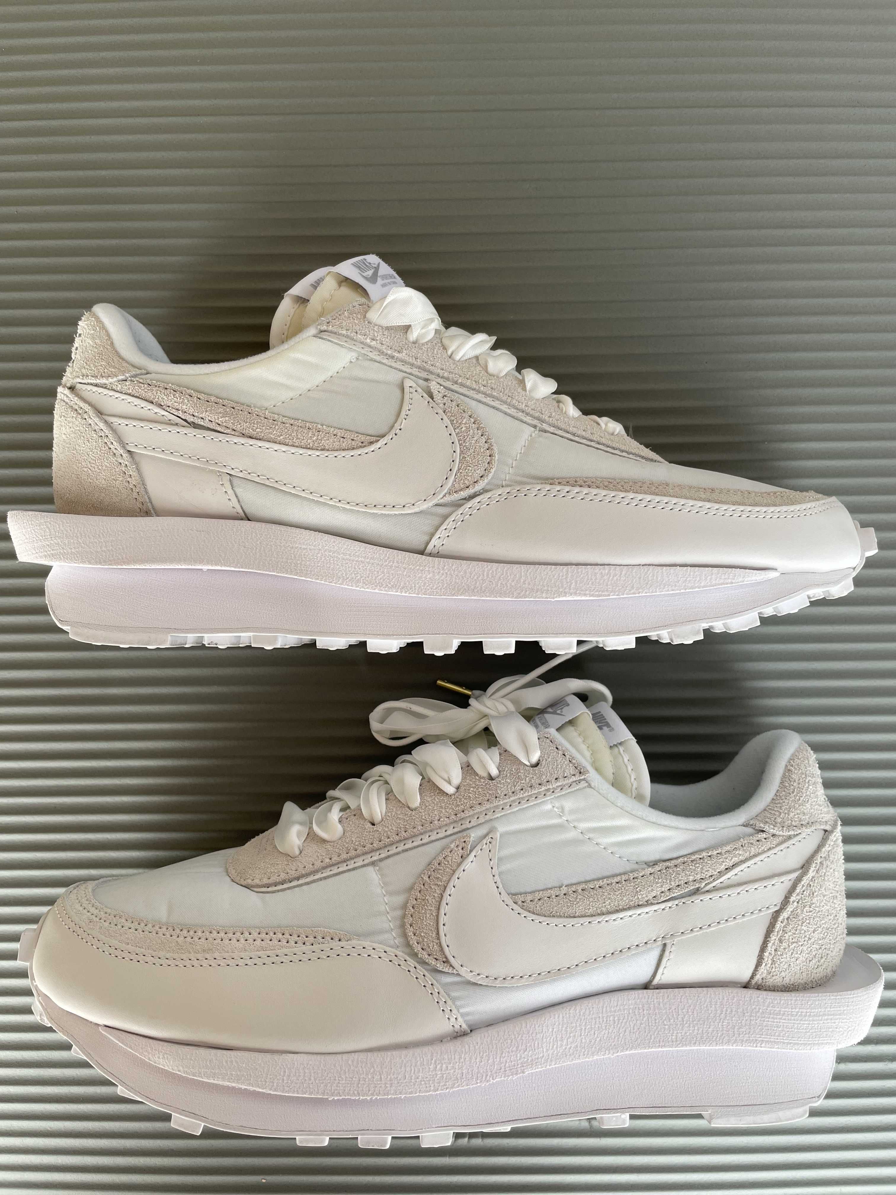 sacai × Nike LDV Waffle "Triple White"