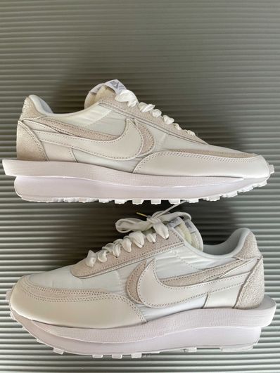 sacai × Nike LDV Waffle "Triple White"