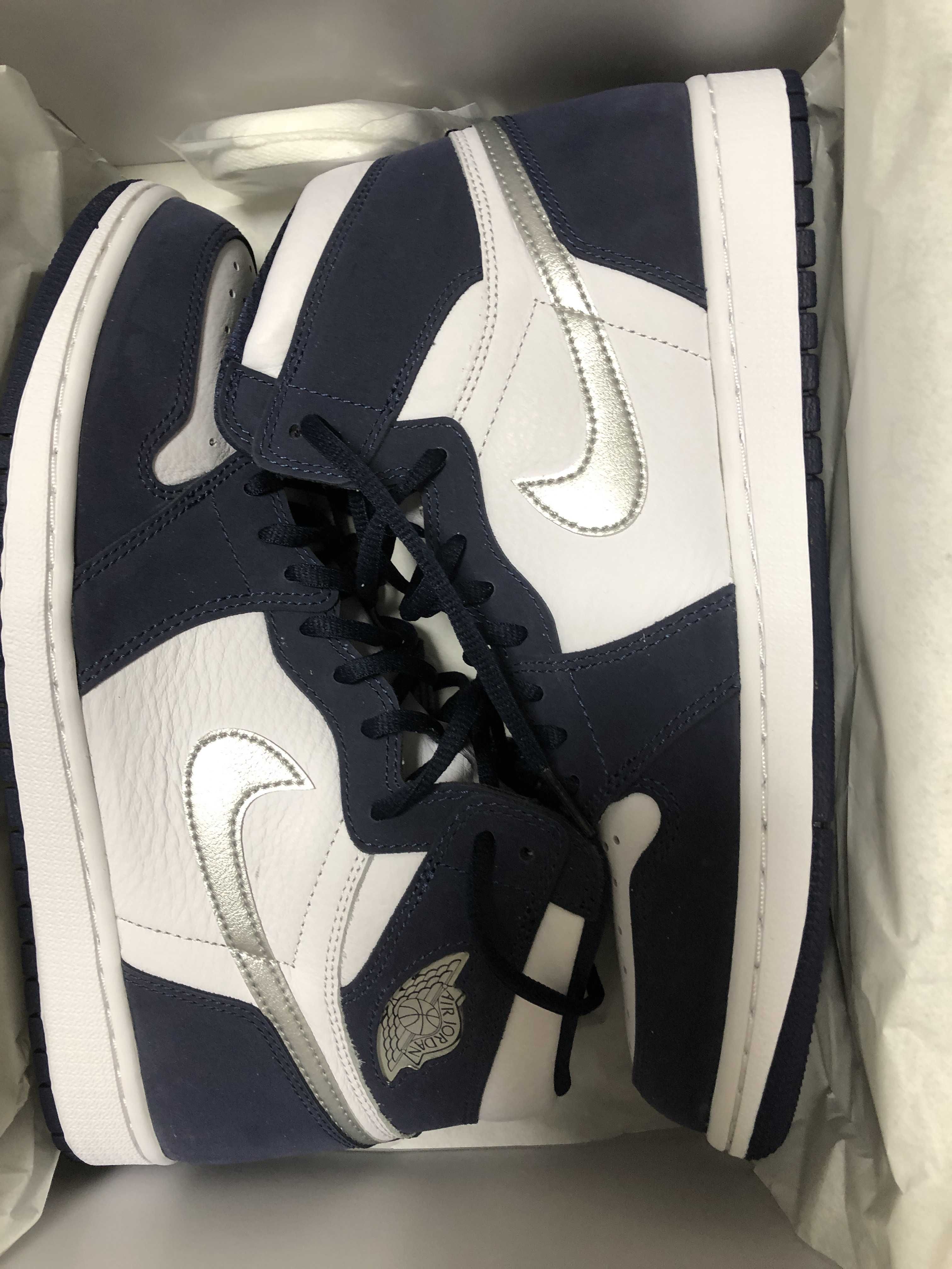 Nike Air Jordan 1 High OG CO.JP "White/Midnight Navy" (2020)(ブリーフケースなし)