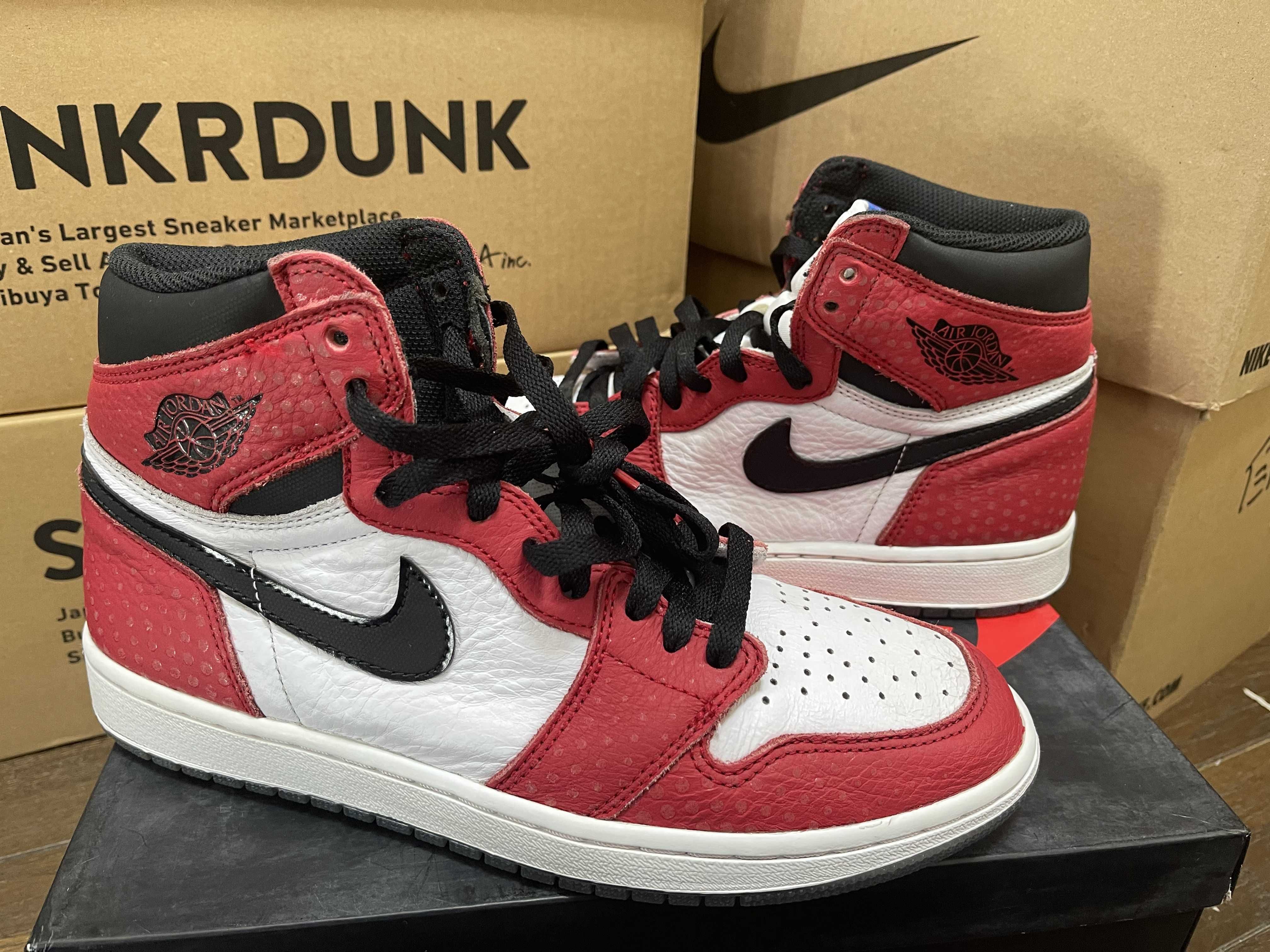 Spiderman × Nike Air Jordan 1 Origin Story "Gym Red/White/Photo Blue/Black"