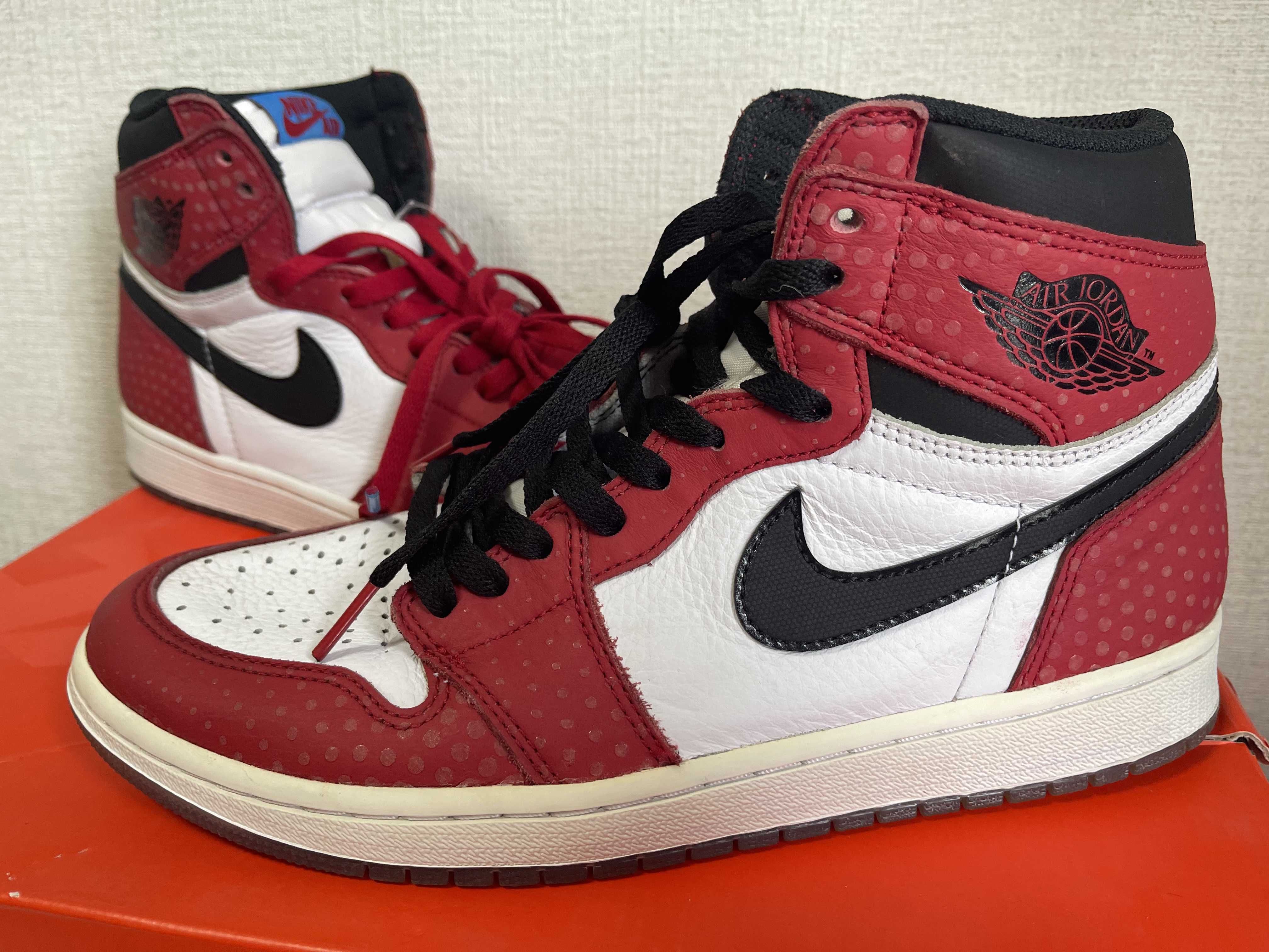 Spiderman × Nike Air Jordan 1 Origin Story "Gym Red/White/Photo Blue/Black"