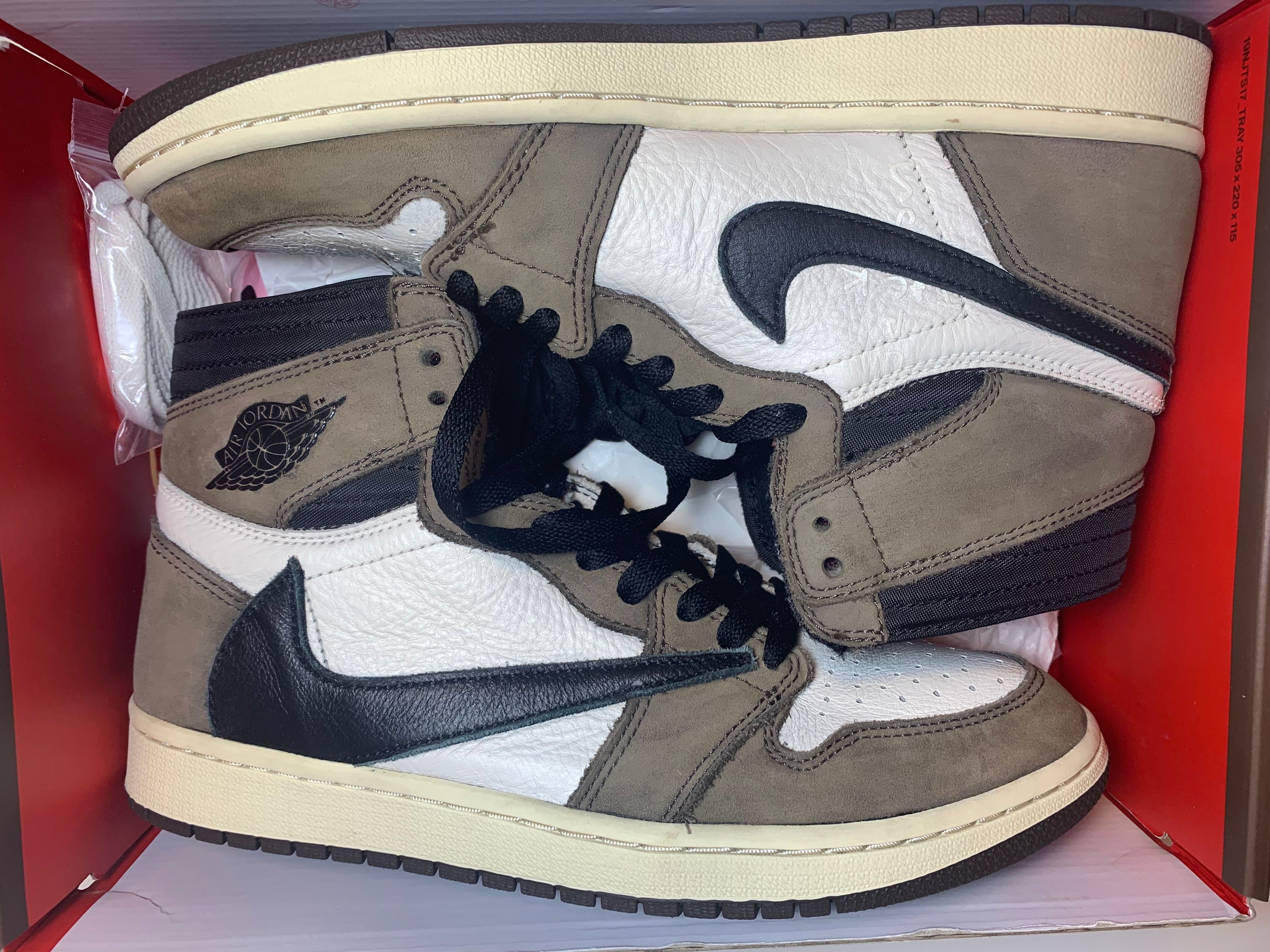 Travis Scott × Nike Air Jordan 1 Retro High OG TS SP "Sail/Dark Mocha"