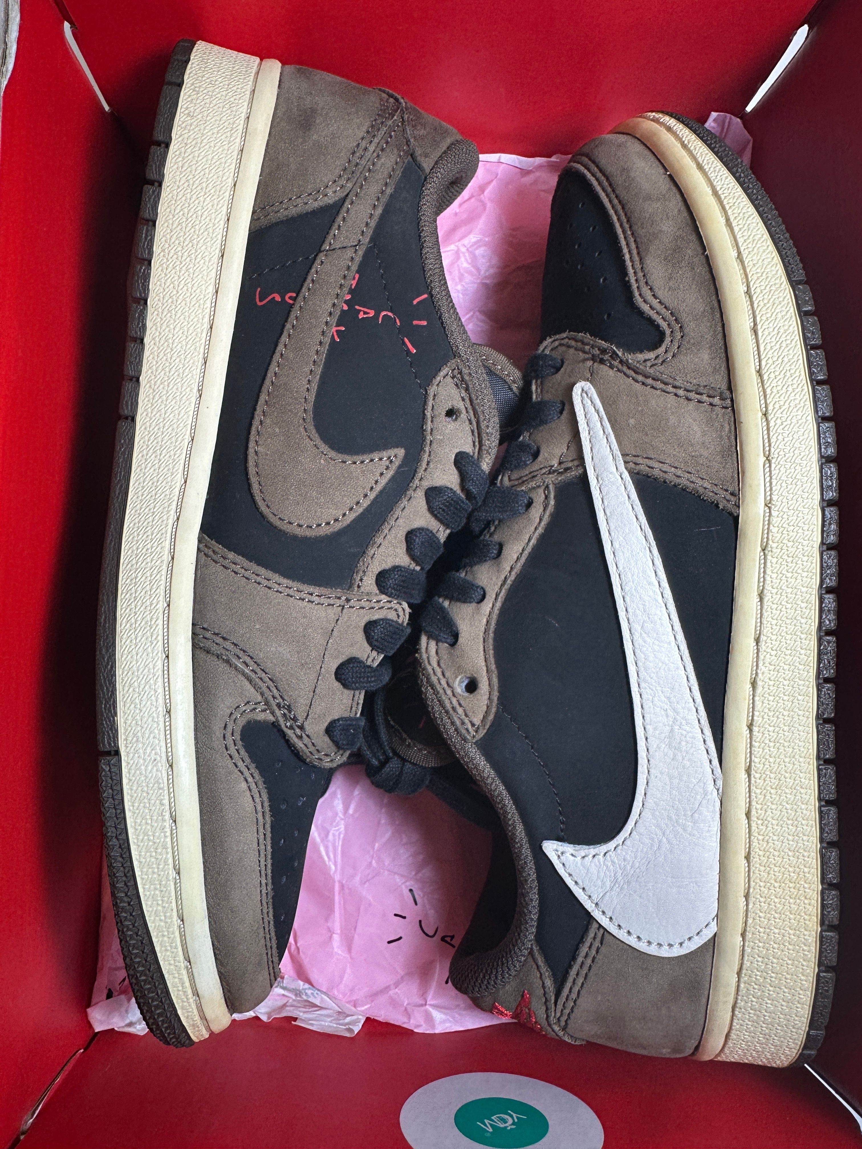 Travis Scott × Nike Air Jordan 1 Low OG SP-T  "Black/Dark Mocha"