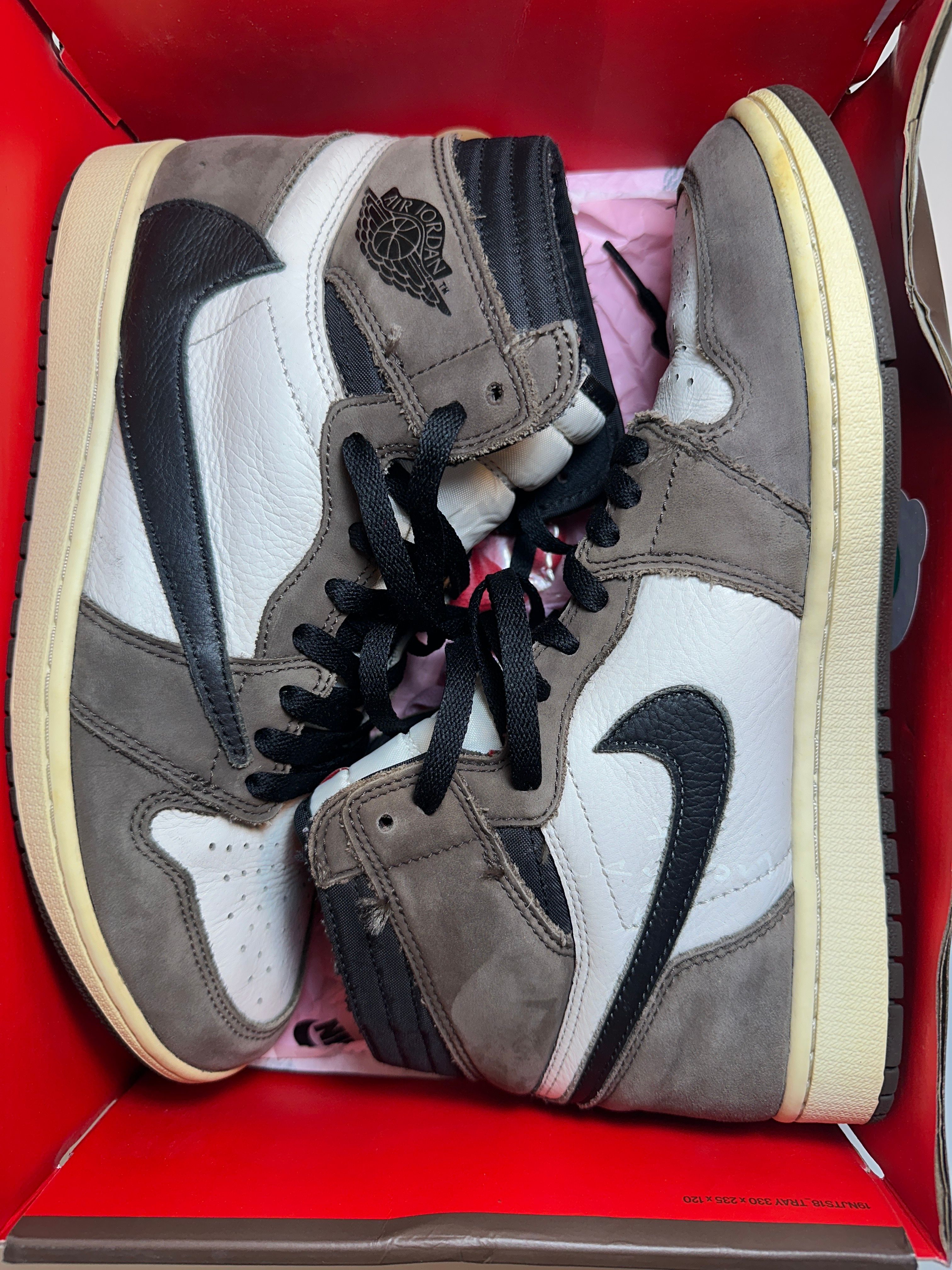 Travis Scott × Nike Air Jordan 1 Retro High OG TS SP "Sail/Dark Mocha"