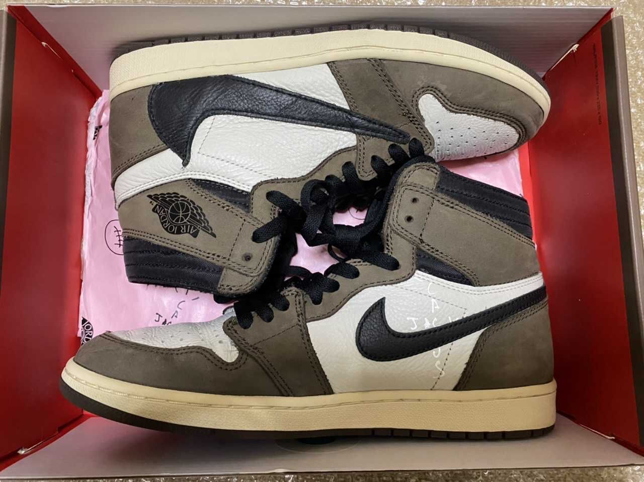 Travis Scott × Nike Air Jordan 1 Retro High OG TS SP "Sail/Dark Mocha"