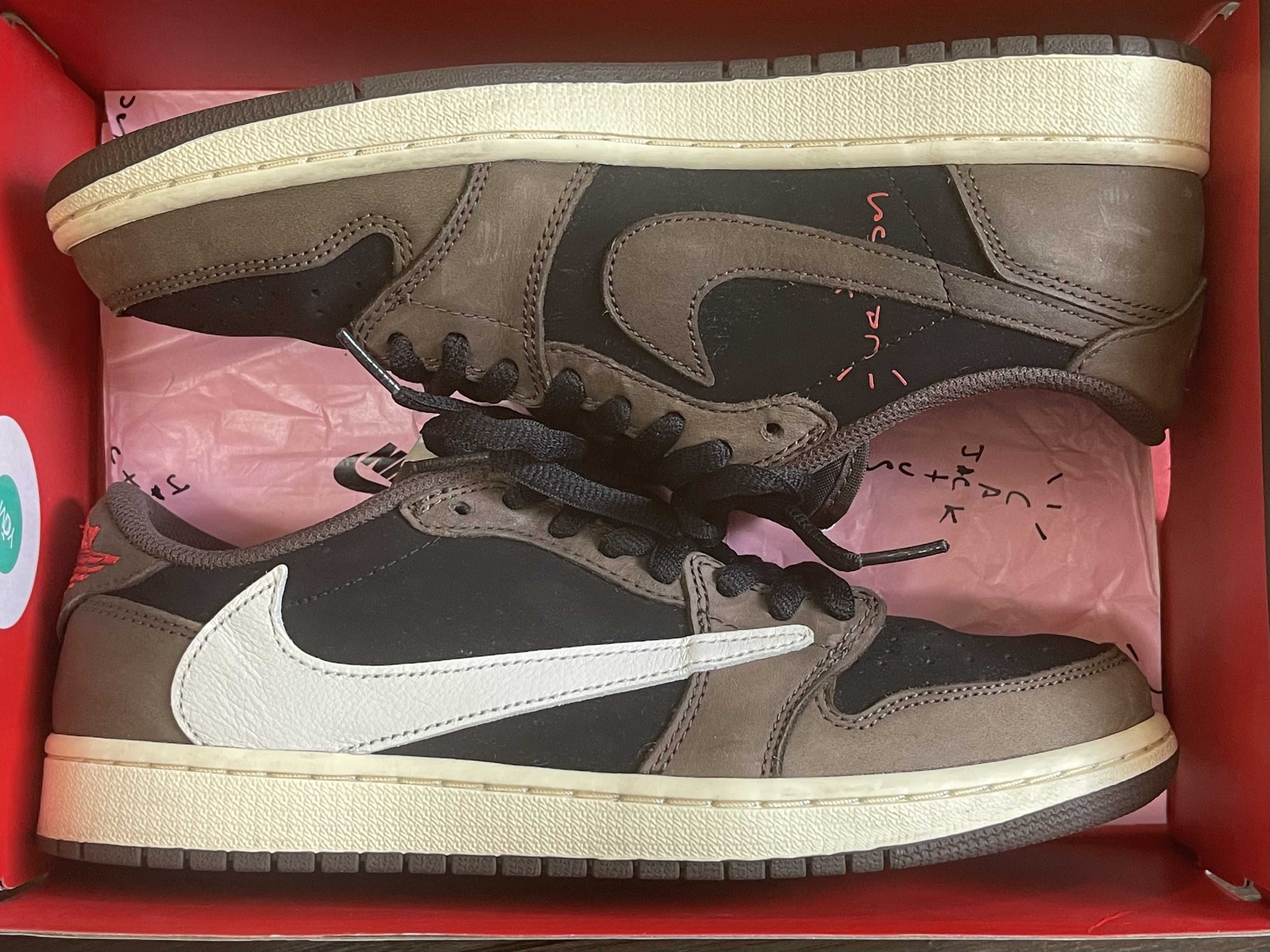 Travis Scott × Nike Air Jordan 1 Low OG SP-T "Black/Dark Mocha"