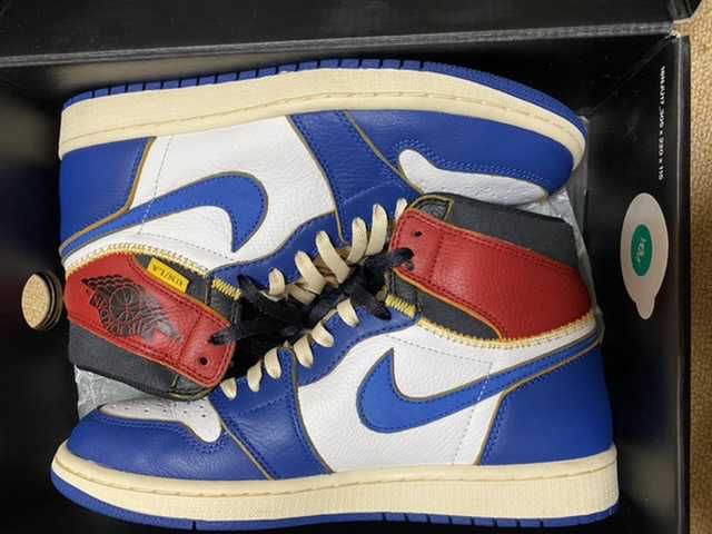 Union × Nike Air Jordan 1 Retro High OG NRG "Storm Blue/Varsity Red"