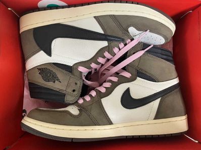 Travis Scott × Nike Air Jordan 1 Retro High OG TS SP "Sail/Dark Mocha"