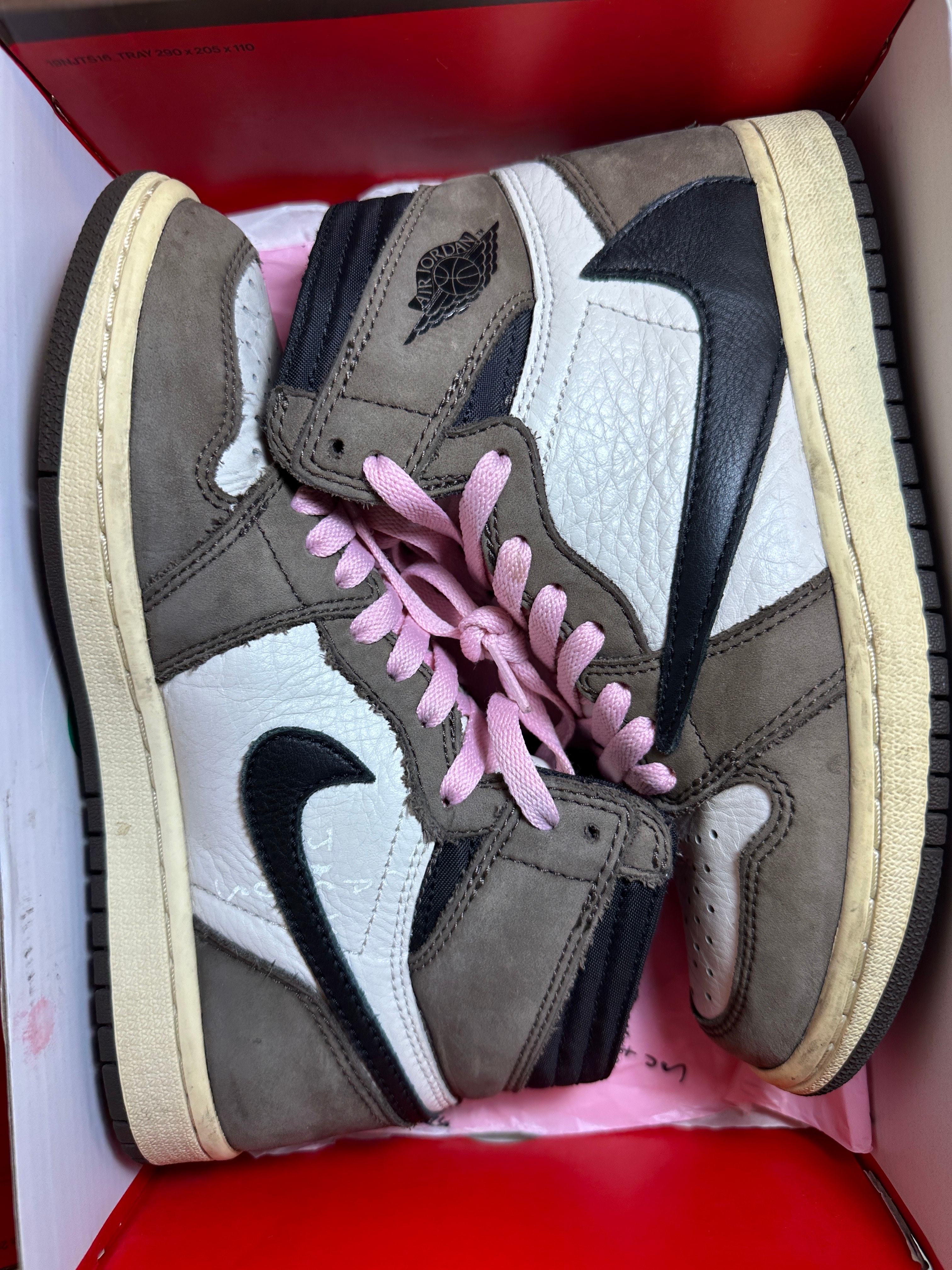 Travis Scott × Nike Air Jordan 1 Retro High OG TS SP "Sail/Dark Mocha"