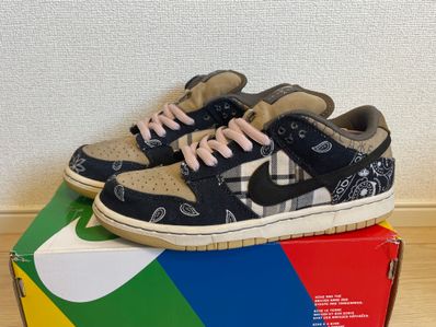 Travis Scott × Nike SB Dunk Low "Black/Parachute Beige"