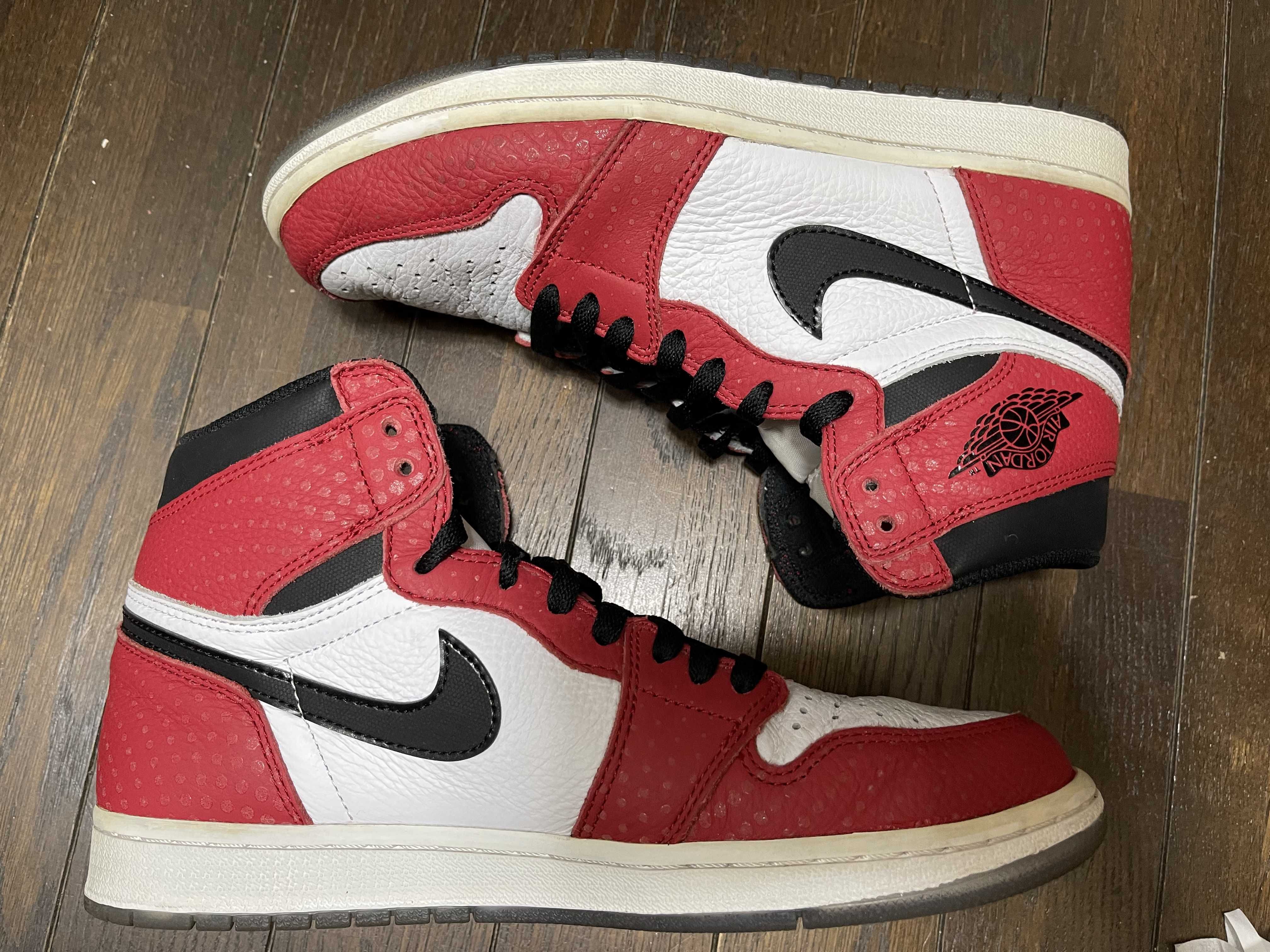 Spiderman × Nike Air Jordan 1 Origin Story "Gym Red/White/Photo Blue/Black"