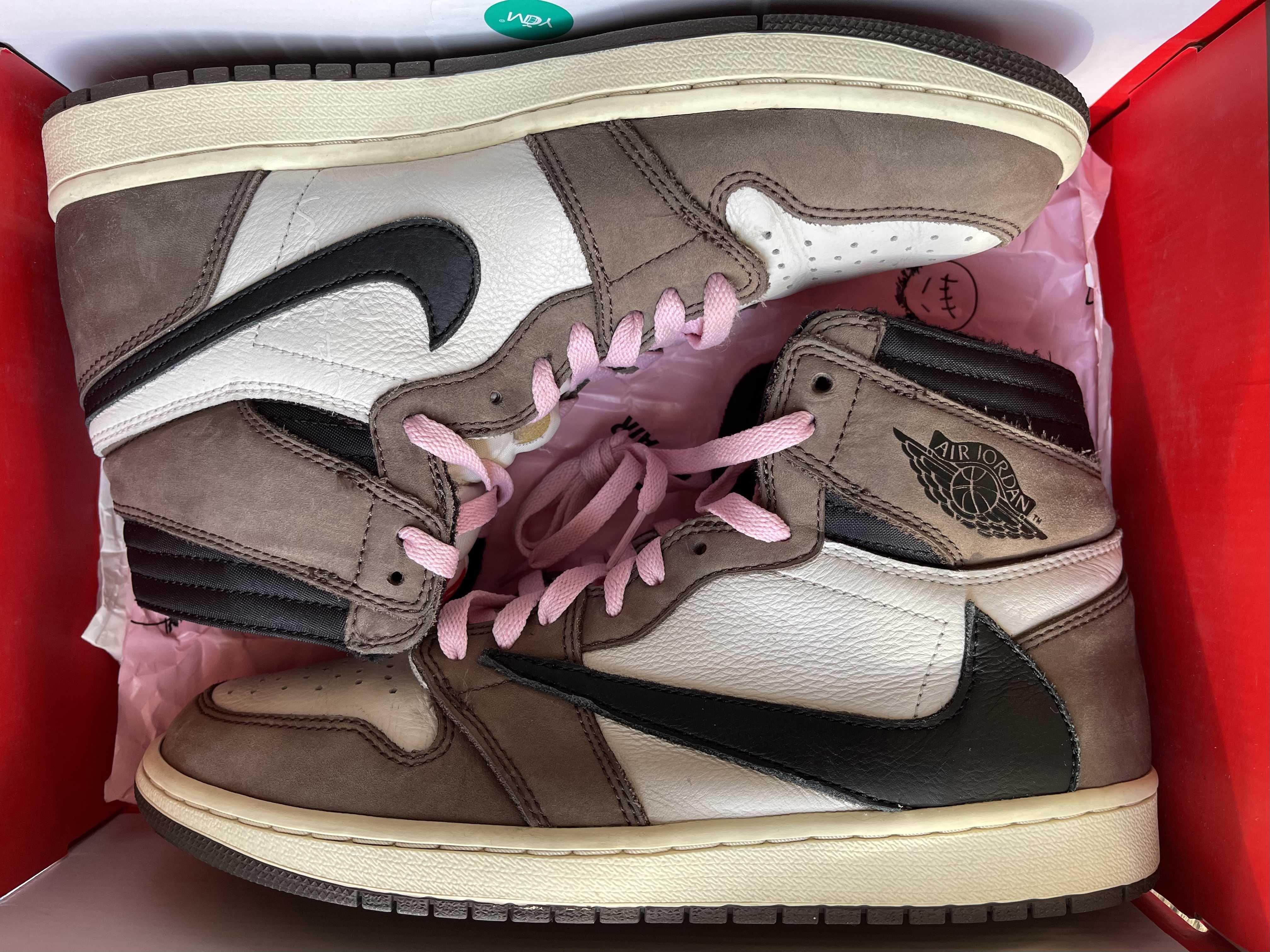 Travis Scott × Nike Air Jordan 1 Retro High OG TS SP "Sail/Dark Mocha"
