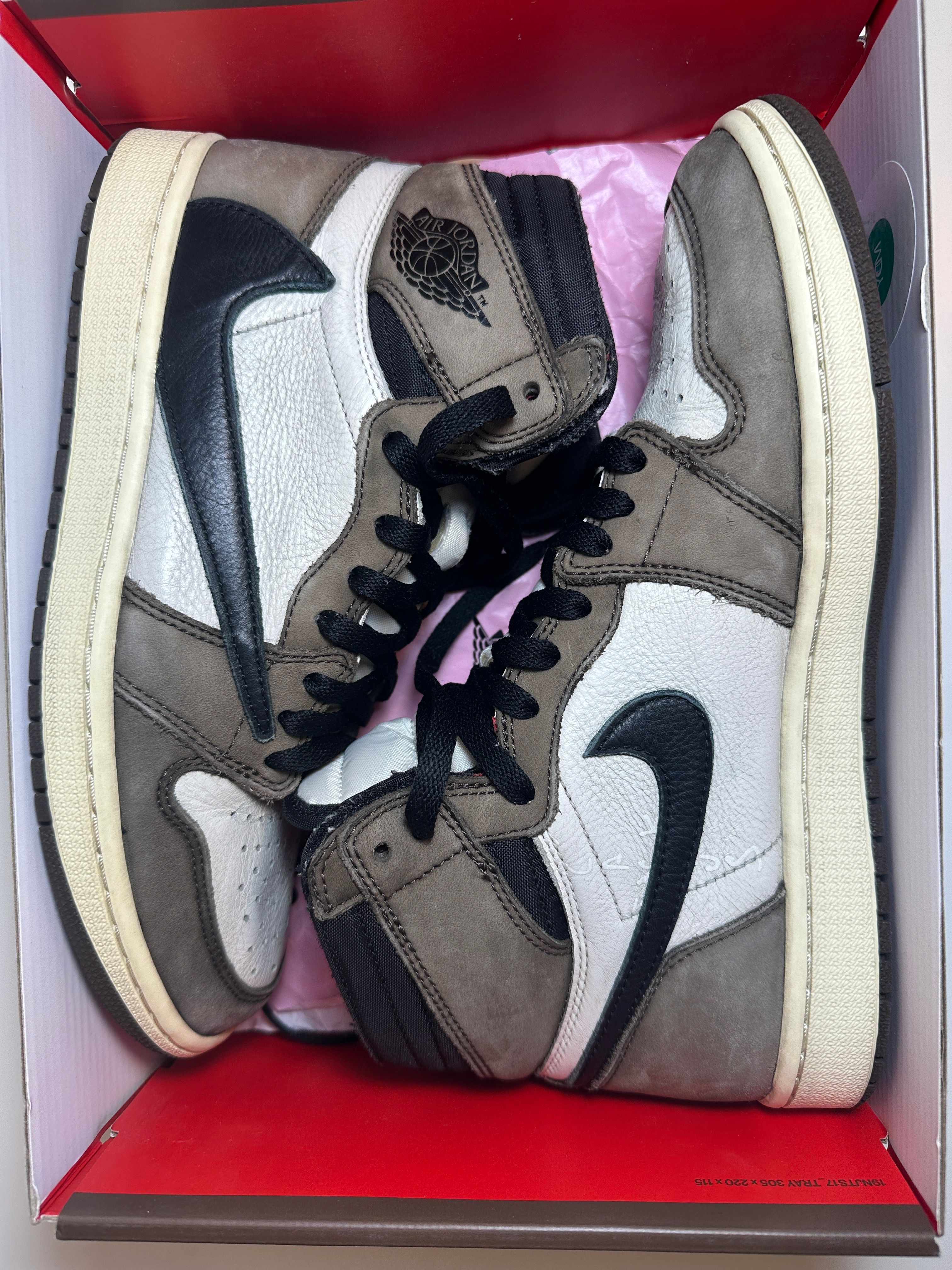 Travis Scott × Nike Air Jordan 1 Retro High OG TS SP "Sail/Dark Mocha"