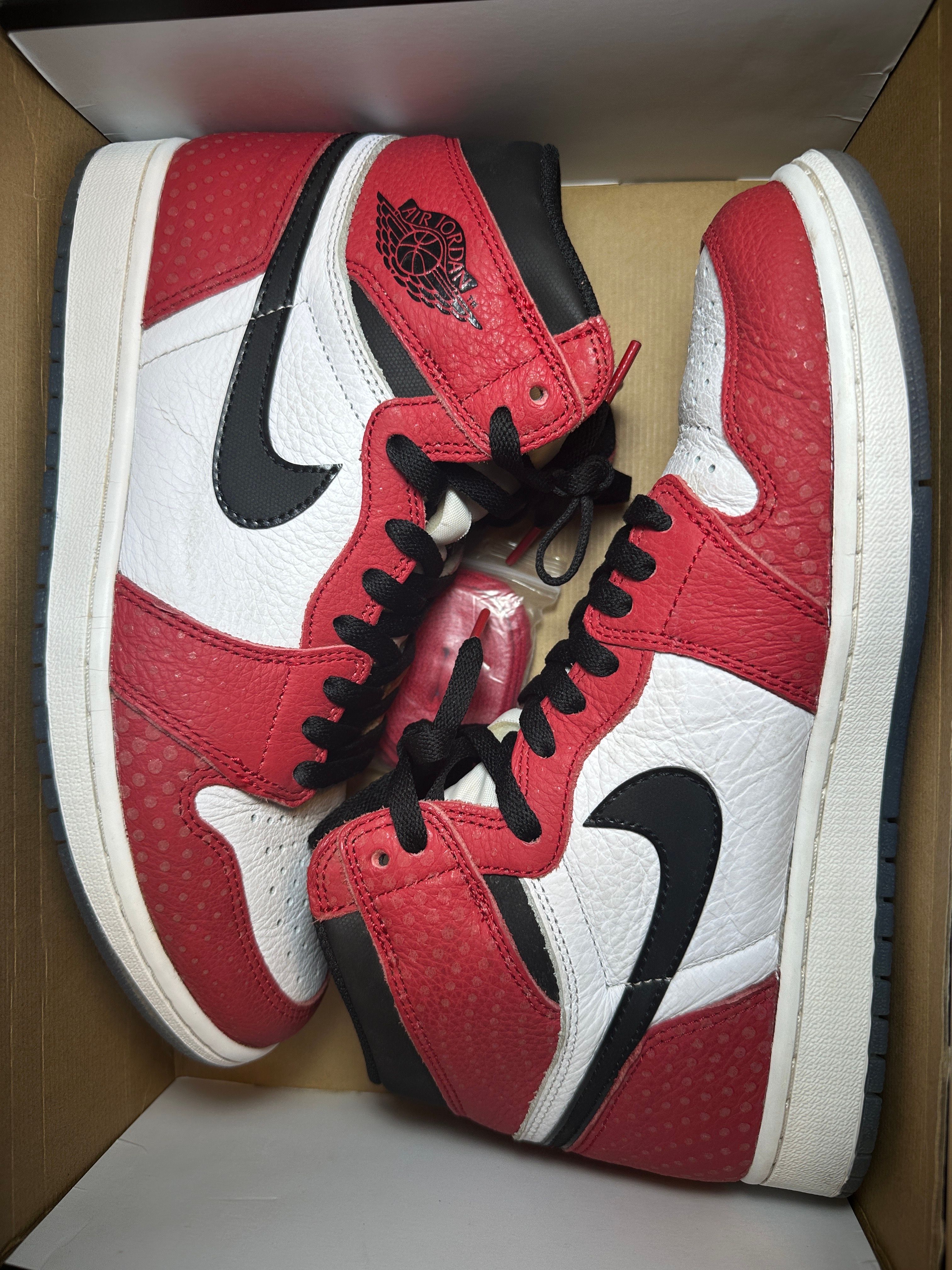 Spiderman × Nike Air Jordan 1 Origin Story "Gym Red/White/Photo Blue/Black"