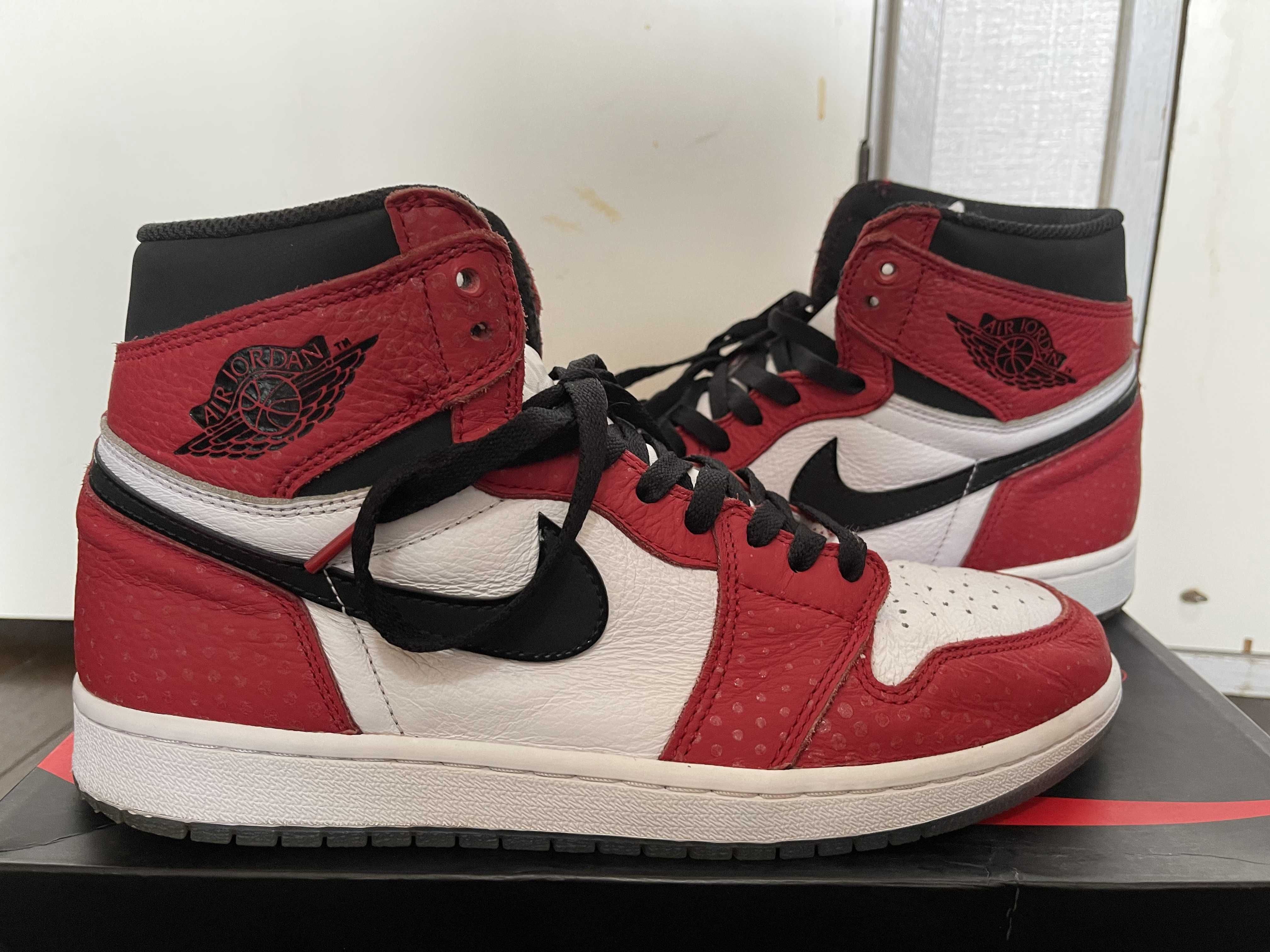Spiderman × Nike Air Jordan 1 Origin Story "Gym Red/White/Photo Blue/Black"