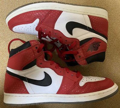 Spiderman × Nike Air Jordan 1 Origin Story "Gym Red/White/Photo Blue/Black"