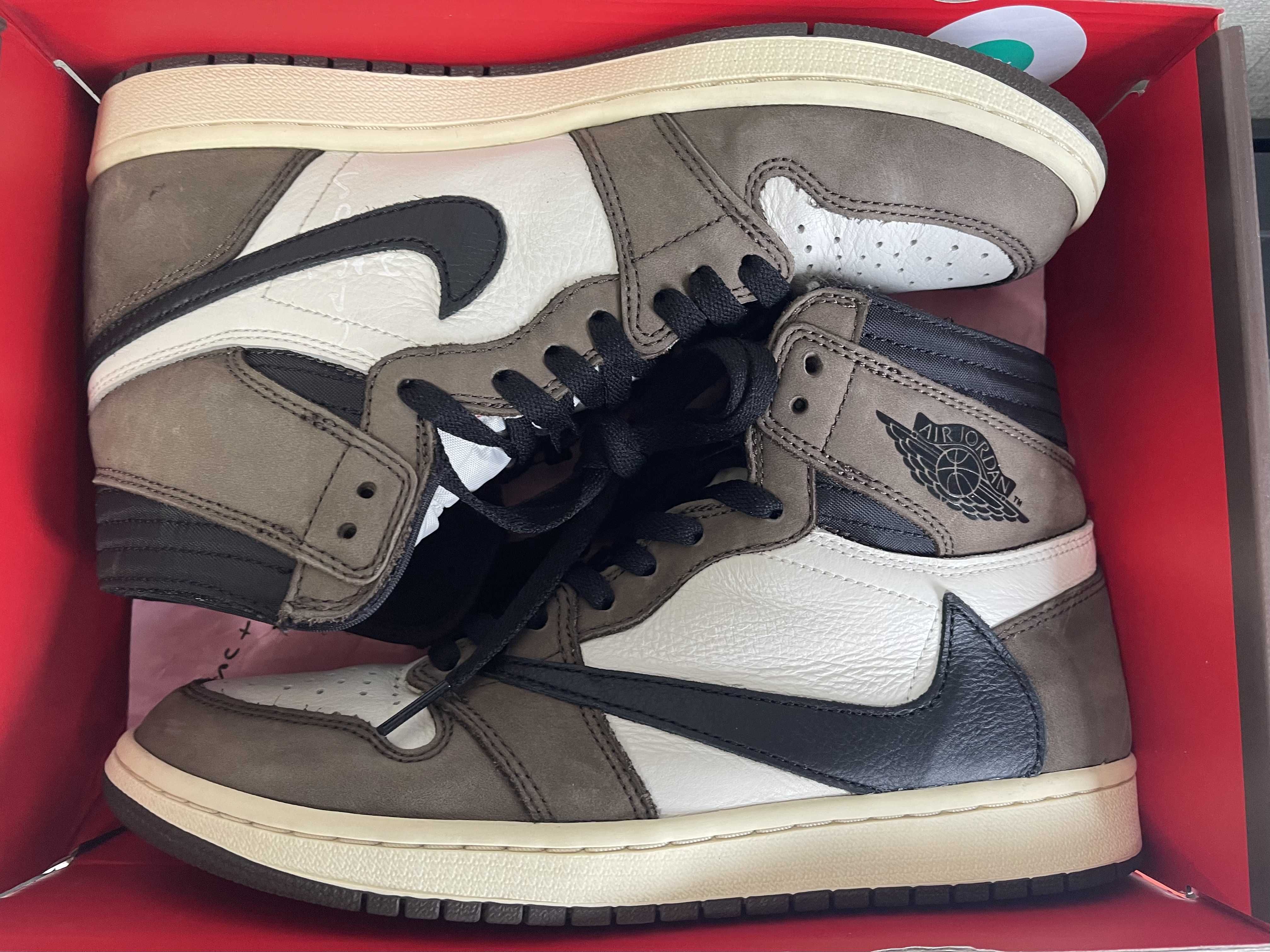 Travis Scott × Nike Air Jordan 1 Retro High OG TS SP "Sail/Dark Mocha"