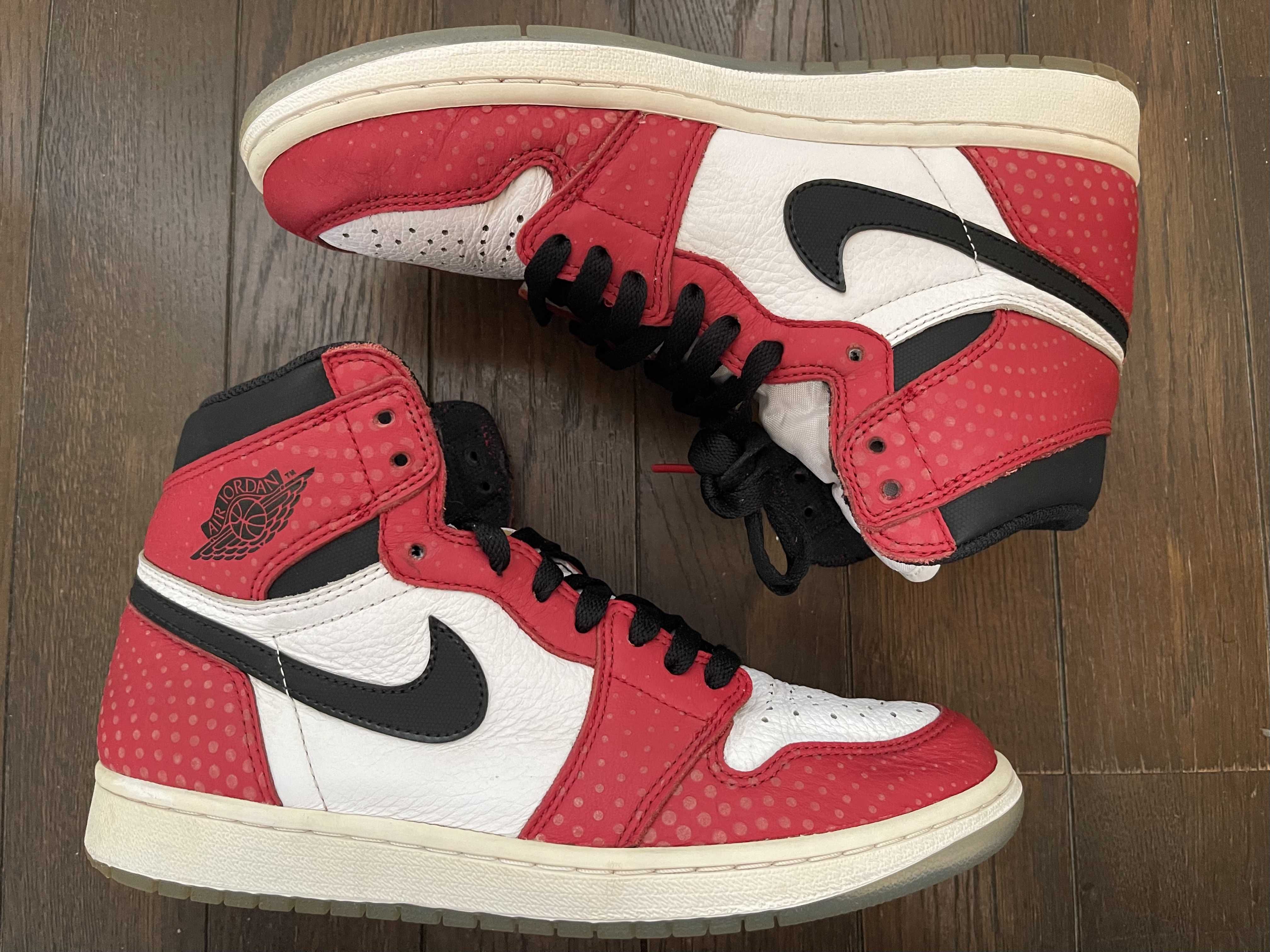 Spiderman × Nike Air Jordan 1 Origin Story "Gym Red/White/Photo Blue/Black"