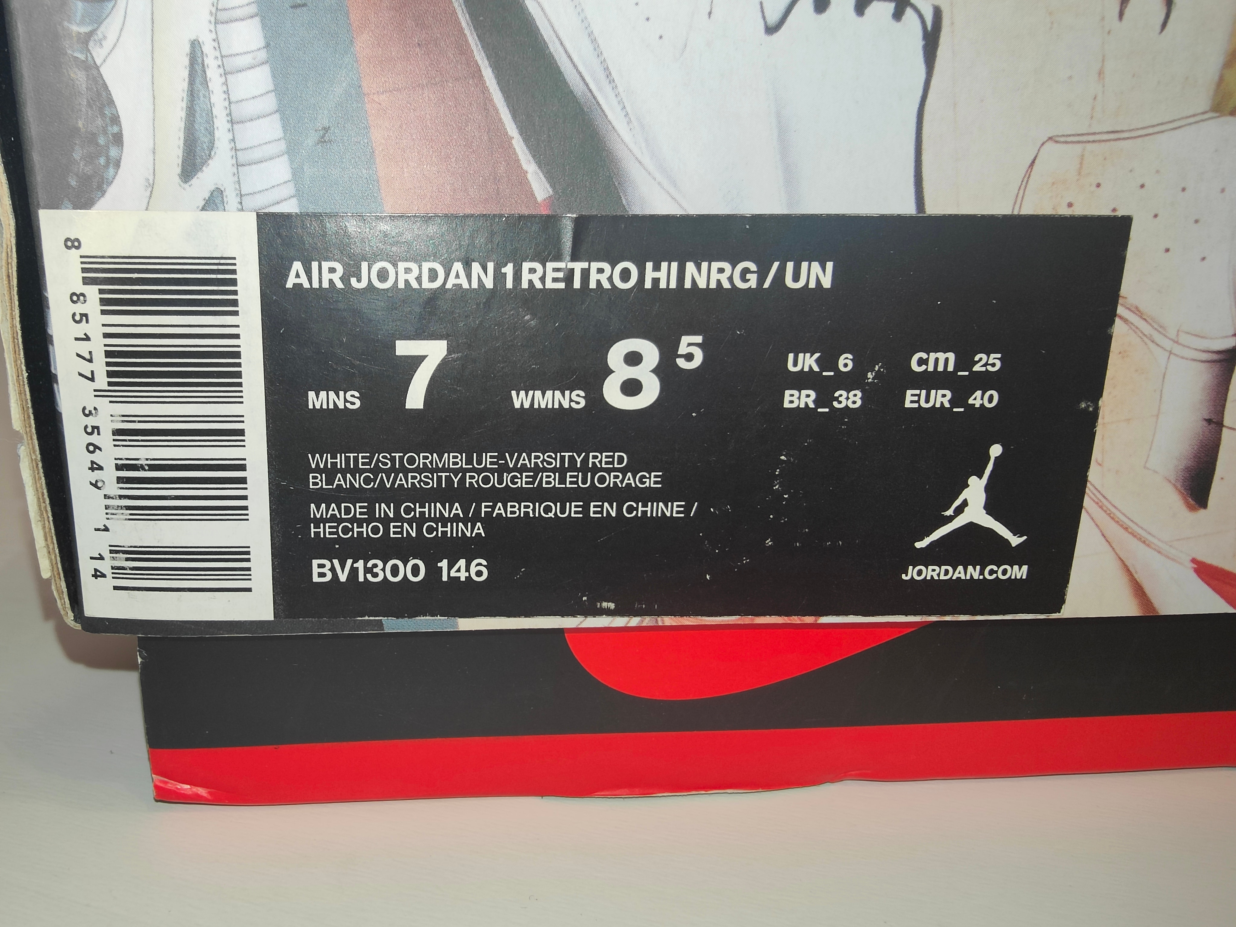 UNION × Nike Air Jordan 1 Retro High OG NRG "Storm Blue/Varsity Red"