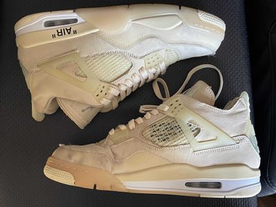 Off-White × Nike Women's Air Jordan 4 SP "Sail"