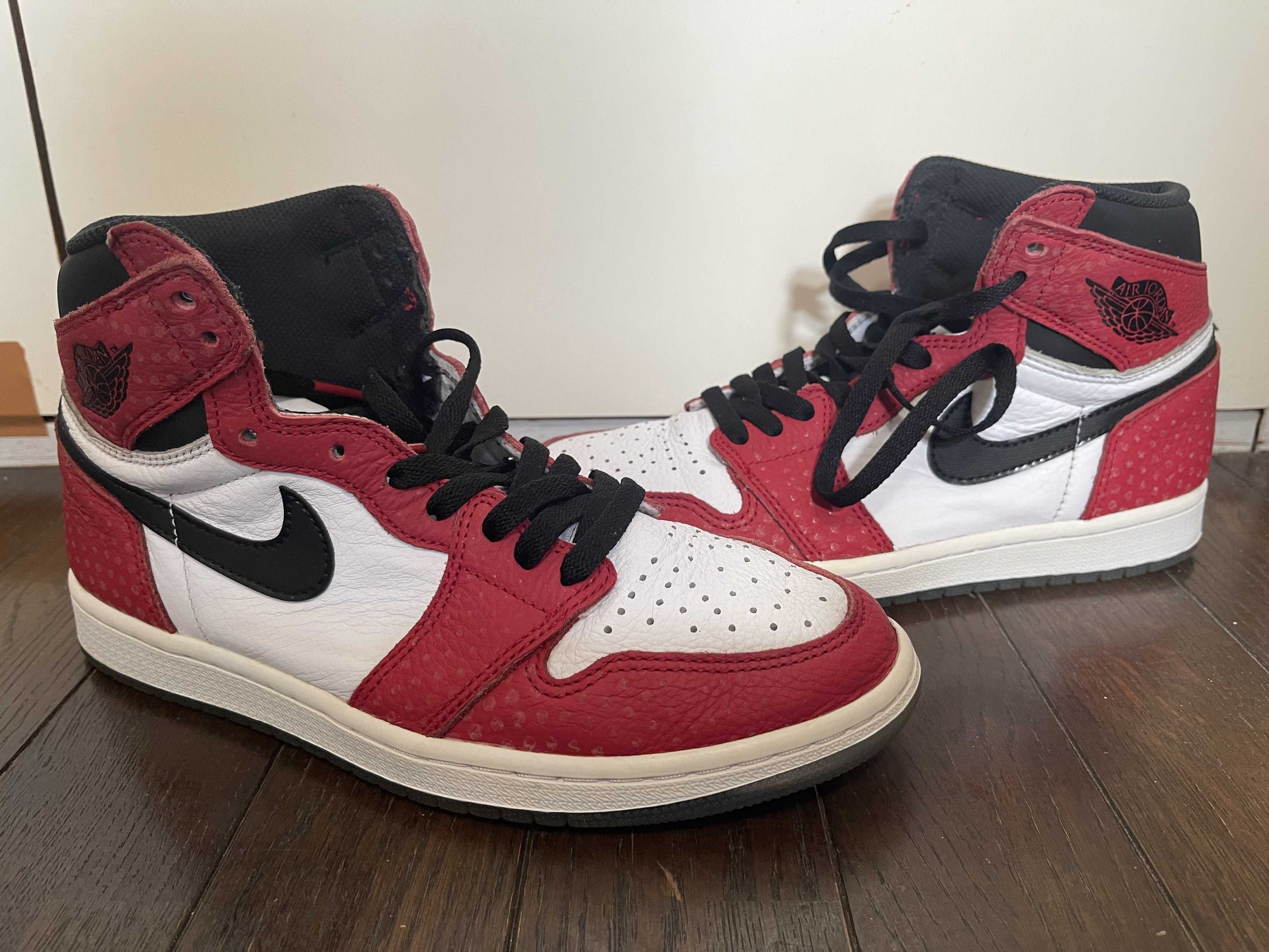 Spiderman × Nike Air Jordan 1 Origin Story "Gym Red/White/Photo Blue/Black"