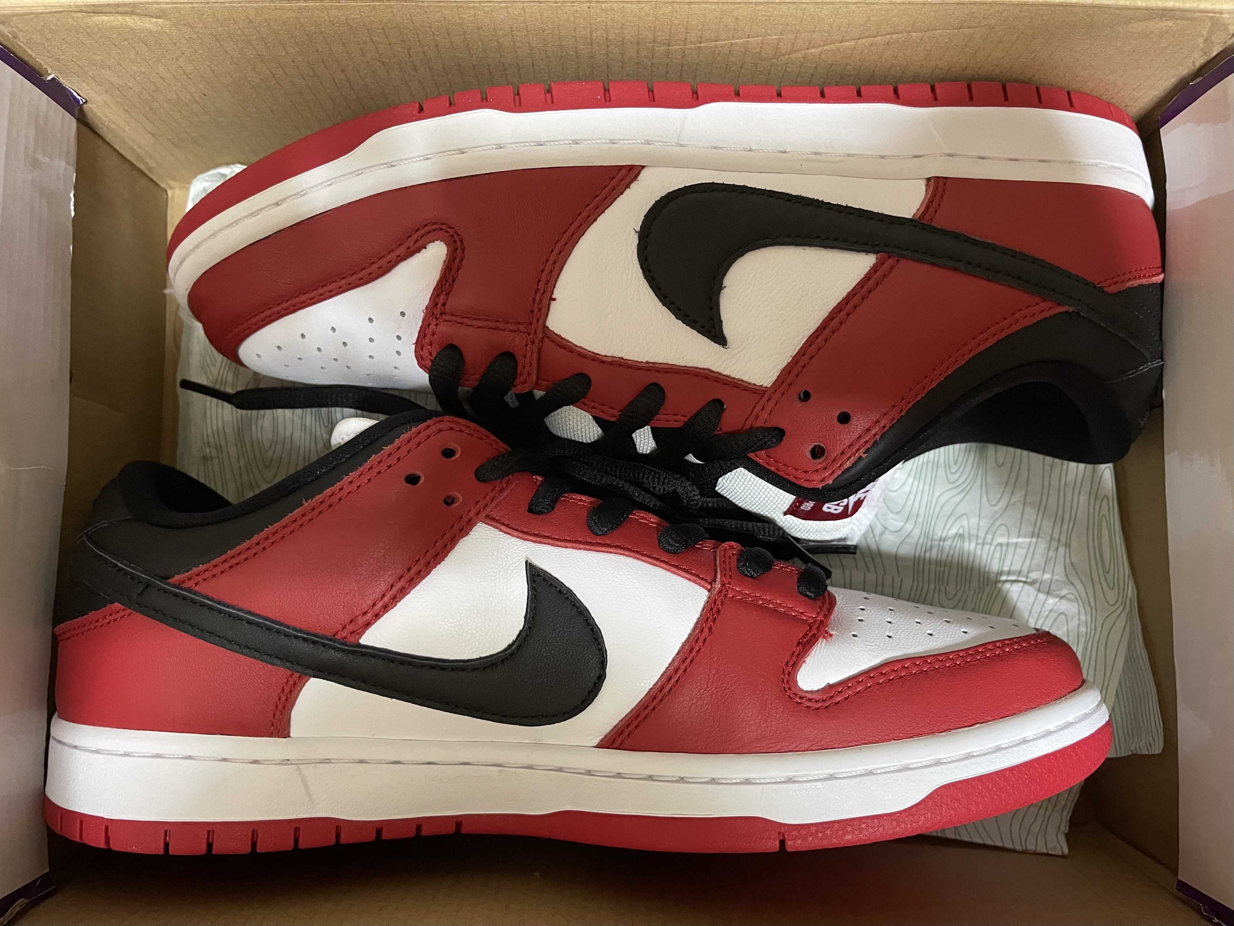 Nike SB Dunk Low Pro "J-Pack Chicago/Varsity Red and White"