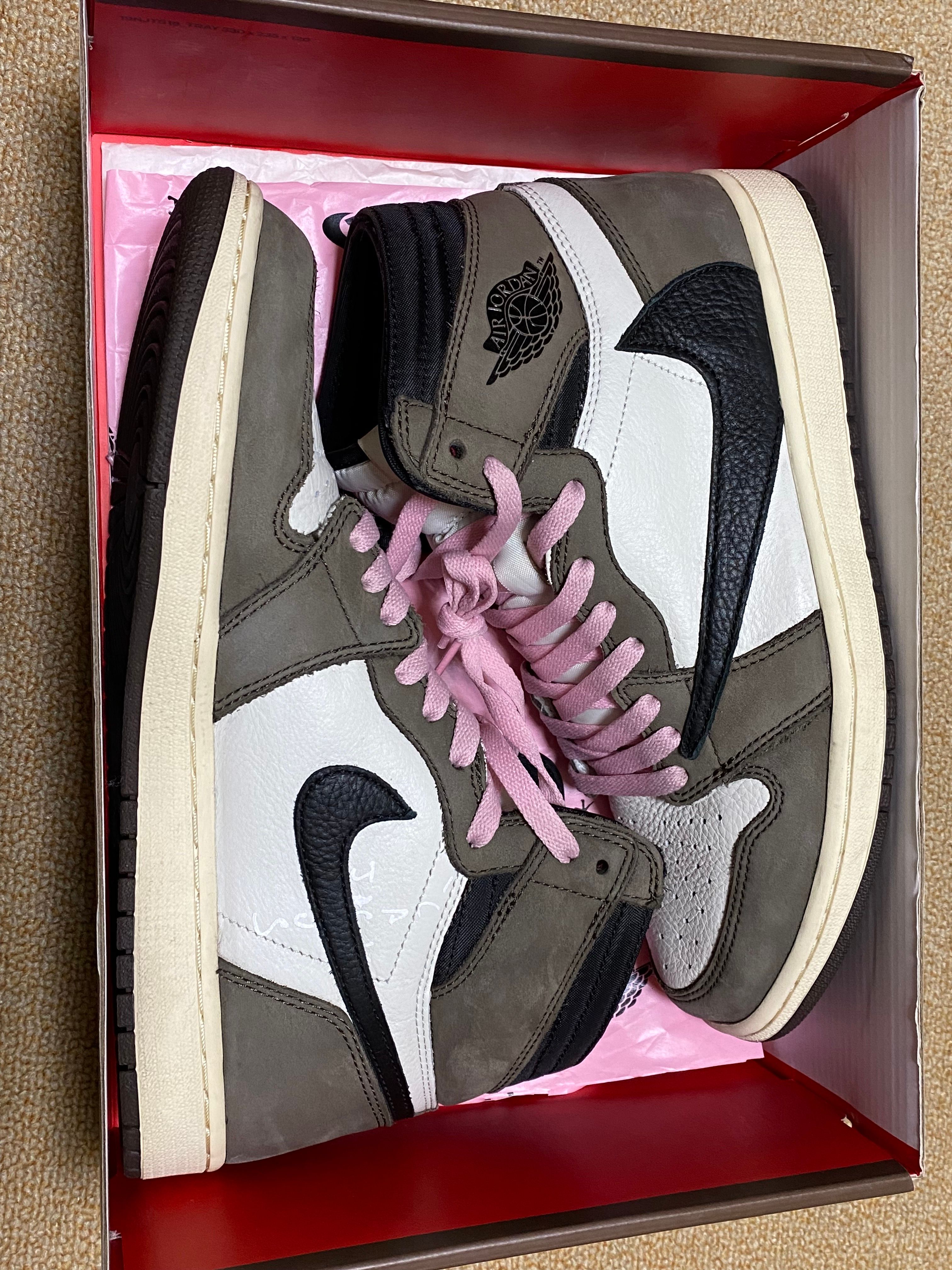 Travis Scott × Nike Air Jordan 1 Retro High OG TS SP "Sail/Dark Mocha"